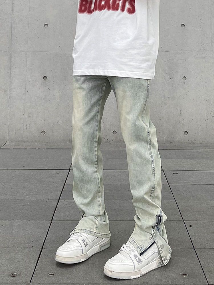 Japanese Brand × Jean Loose casual zipper jeans Size US 30 / EU 46 - 3 Thumbnail