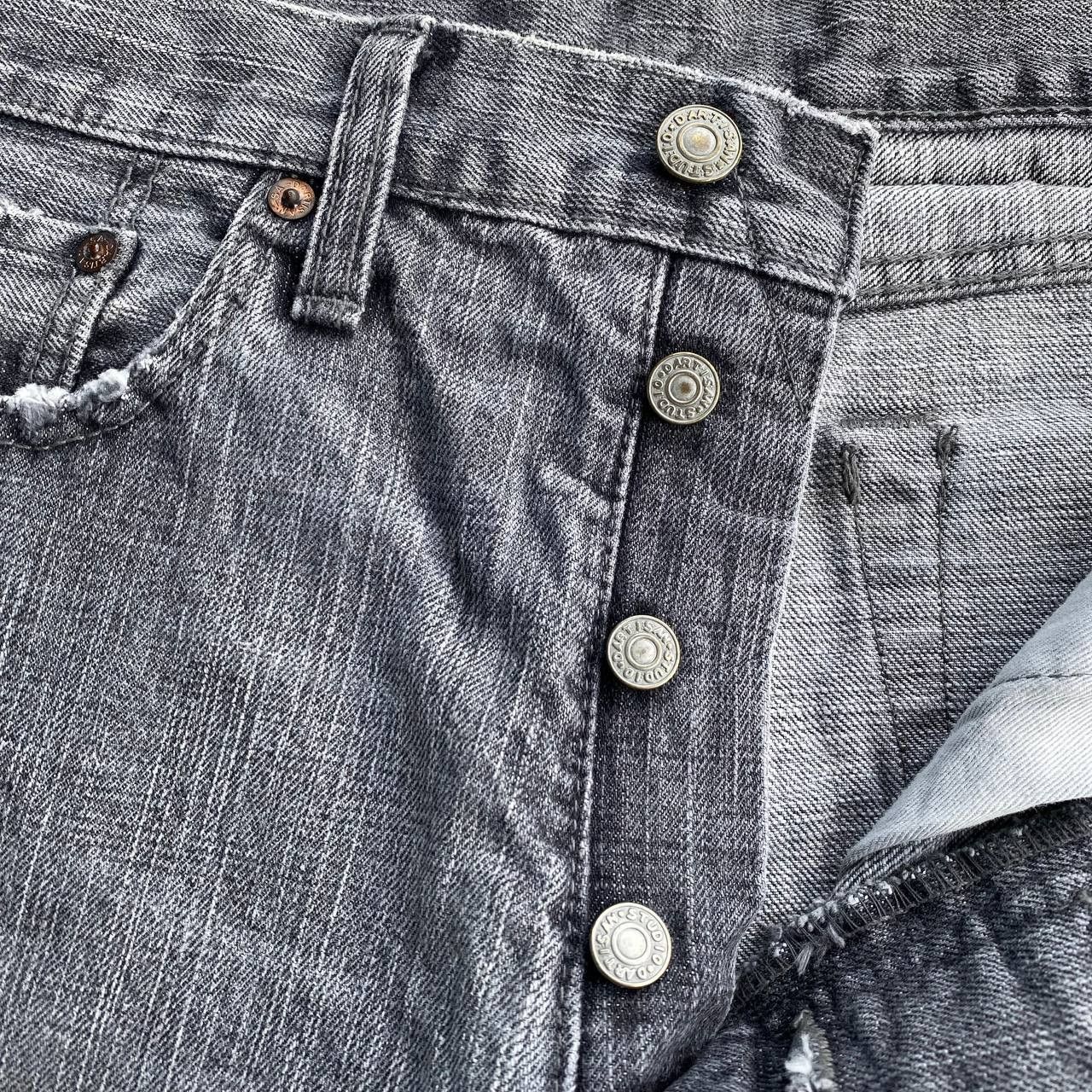 Japan Blue × Studio D'Artisan VINTAGE S.DARTISAN DEADSTOCK DISTRESSED GREY FADED BLACK Size US 31 - 7 Thumbnail