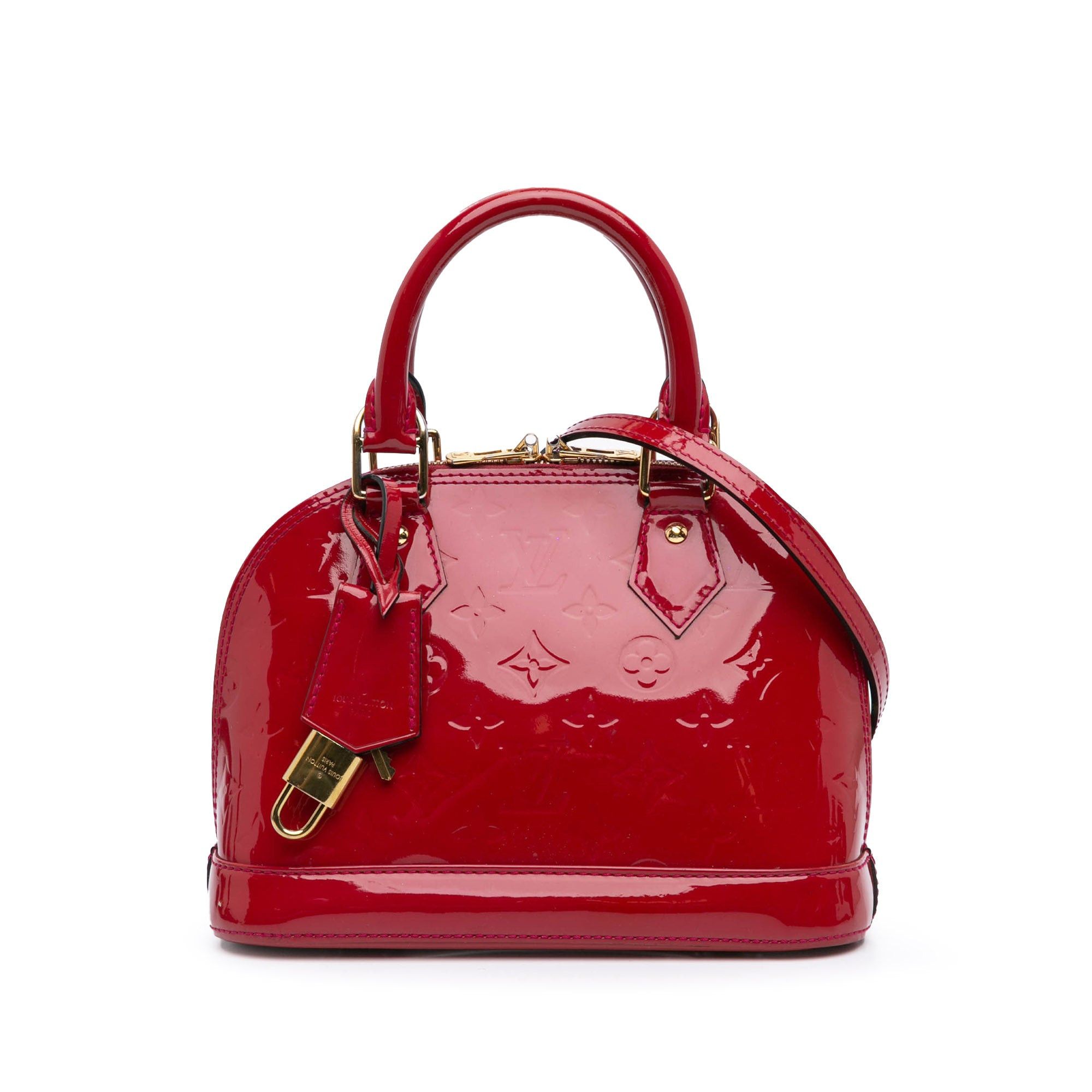 Louis Vuitton Louis Vuitton Monogram Vernis Alma BB Red Size ONE SIZE - 1 Thumbnail