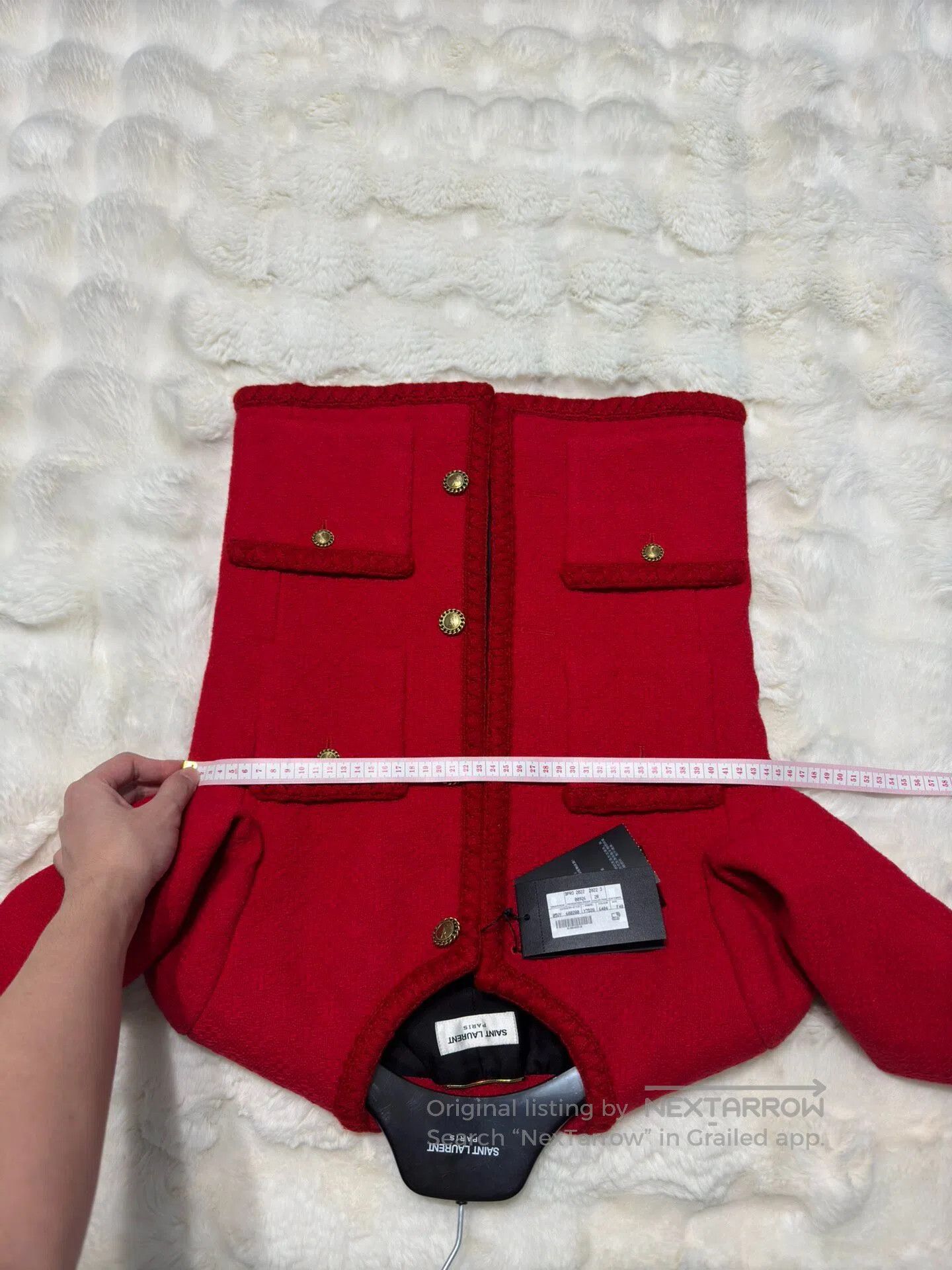 Saint Laurent Paris Saint Laurent Paris Women's Tweed Jacket| Size S / US 4 / IT 40 - 6 Thumbnail