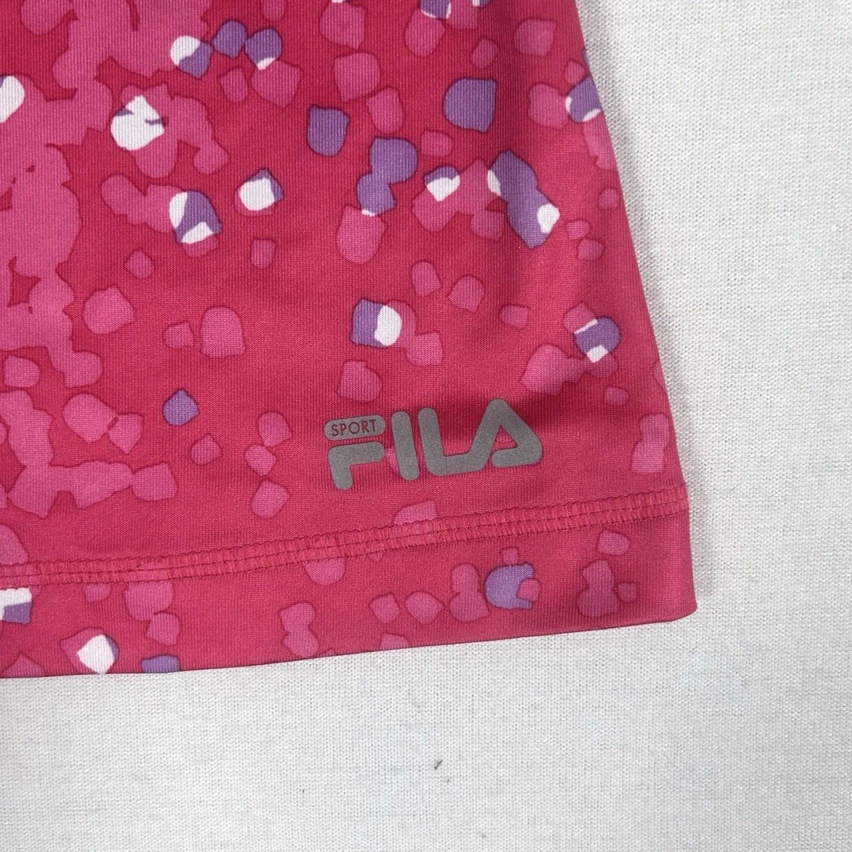 Fila Fila Sport Tank Top Women's Large Activewear Racerback V-Neck Pullover Slim Fit Athletic Shirt Sports Pink Size L / US 10 / IT 46 - 2 Thumbnail