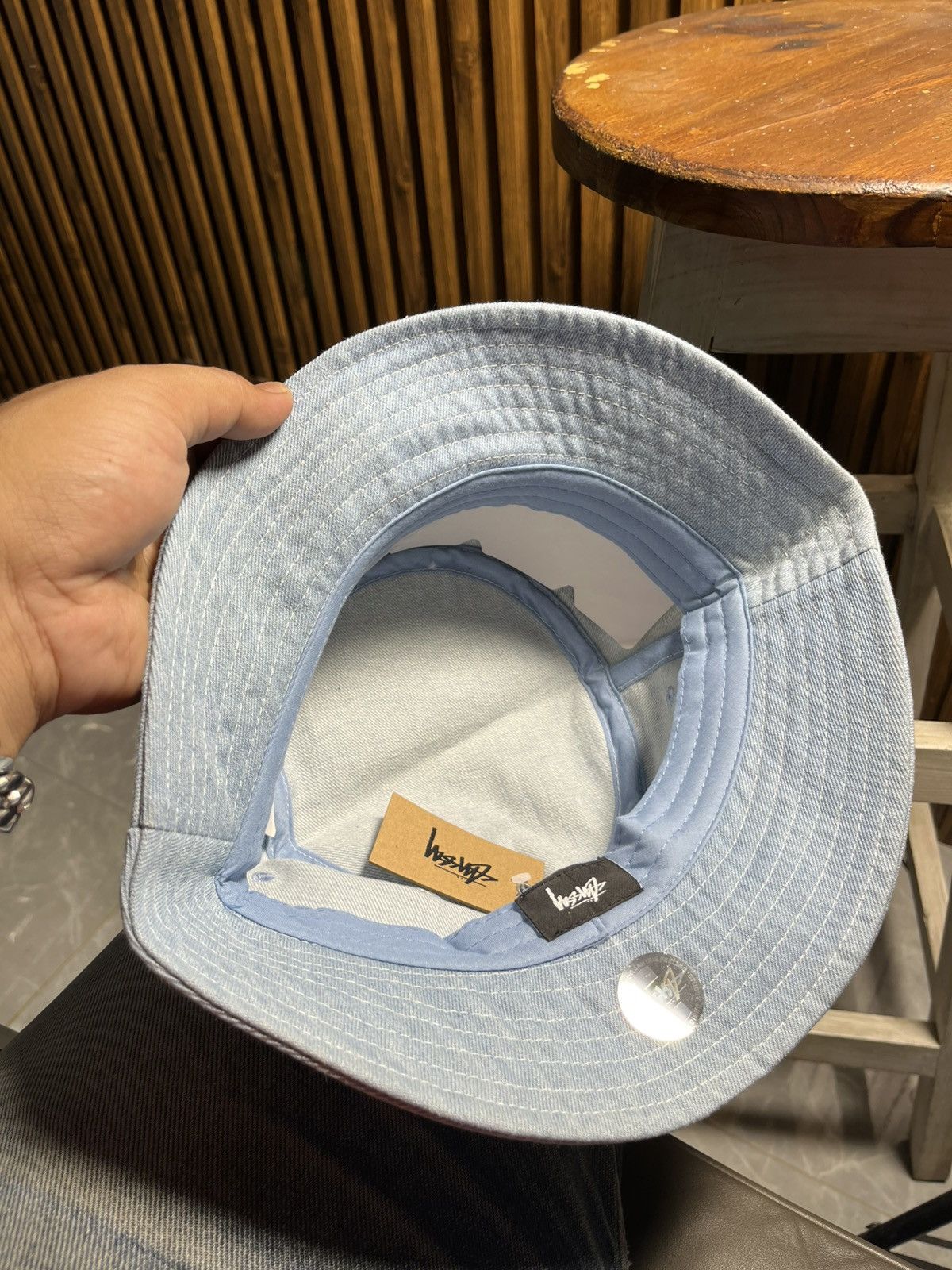 Stussy Stussy contrast stitch bucket hat Size ONE SIZE - 4 Thumbnail