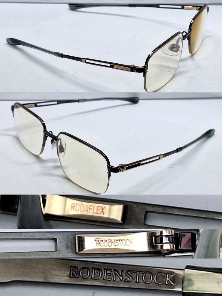 Vintage Rodenstock RODAFLEX Open Temple Half-Rim Titanium Glasses Size ONE SIZE - 2 Thumbnail