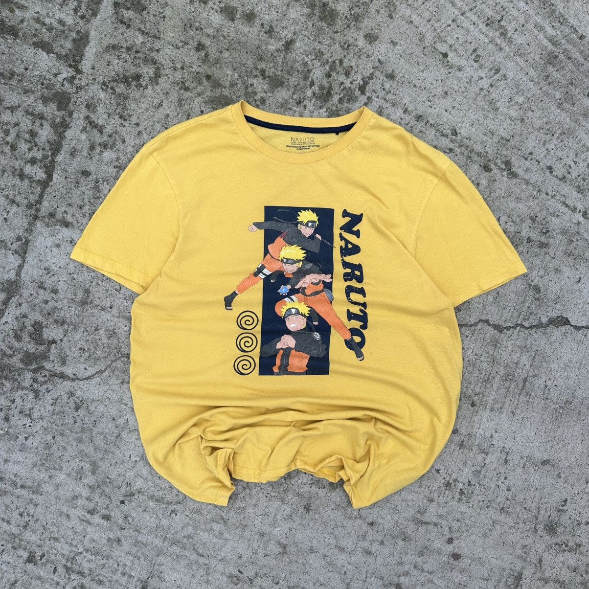 Anime Vintage Naruto T-shirts Big Logo Anime Cartoon Y2K 00s