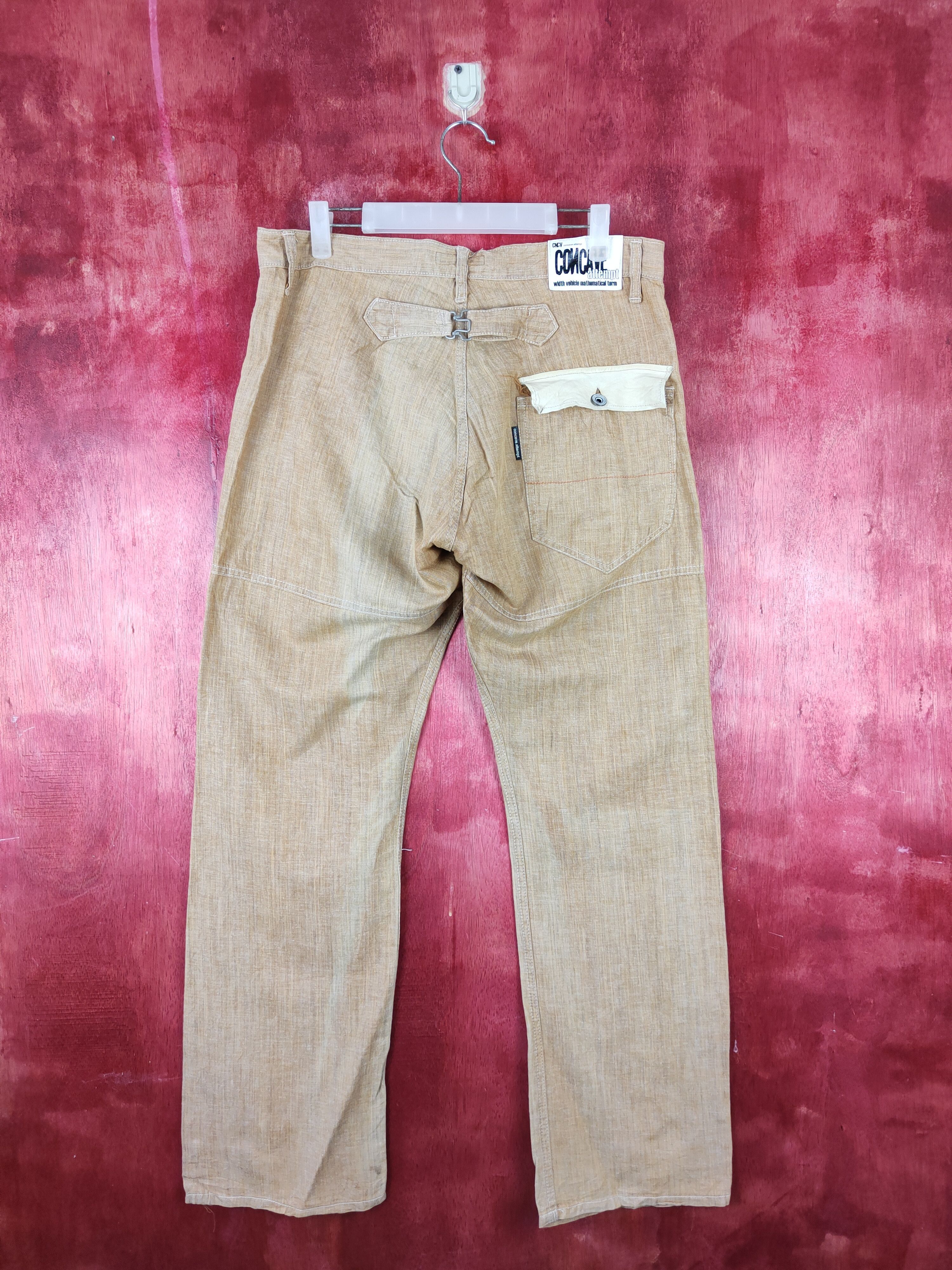Japanese Brand Concave attempt Brown Multipocket Casual Pants #S1271 Size US 34 / EU 50 - 7 Thumbnail