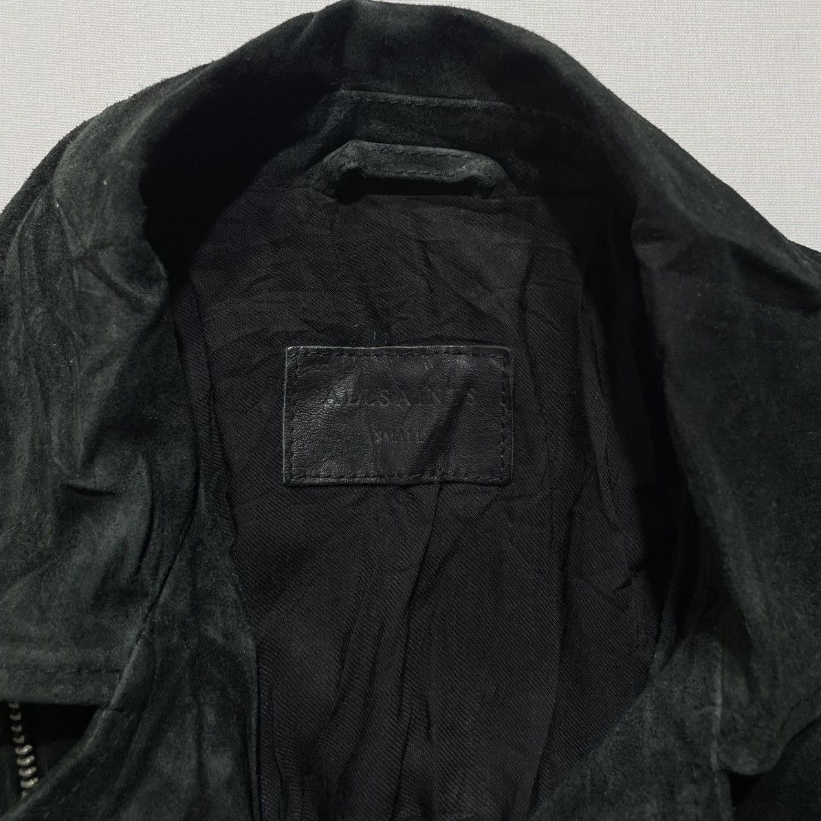 Allsaints ALLSAINT NASH BIKER SUEDE JACKET Size US S / EU 44-46 / 1 - 4 Thumbnail