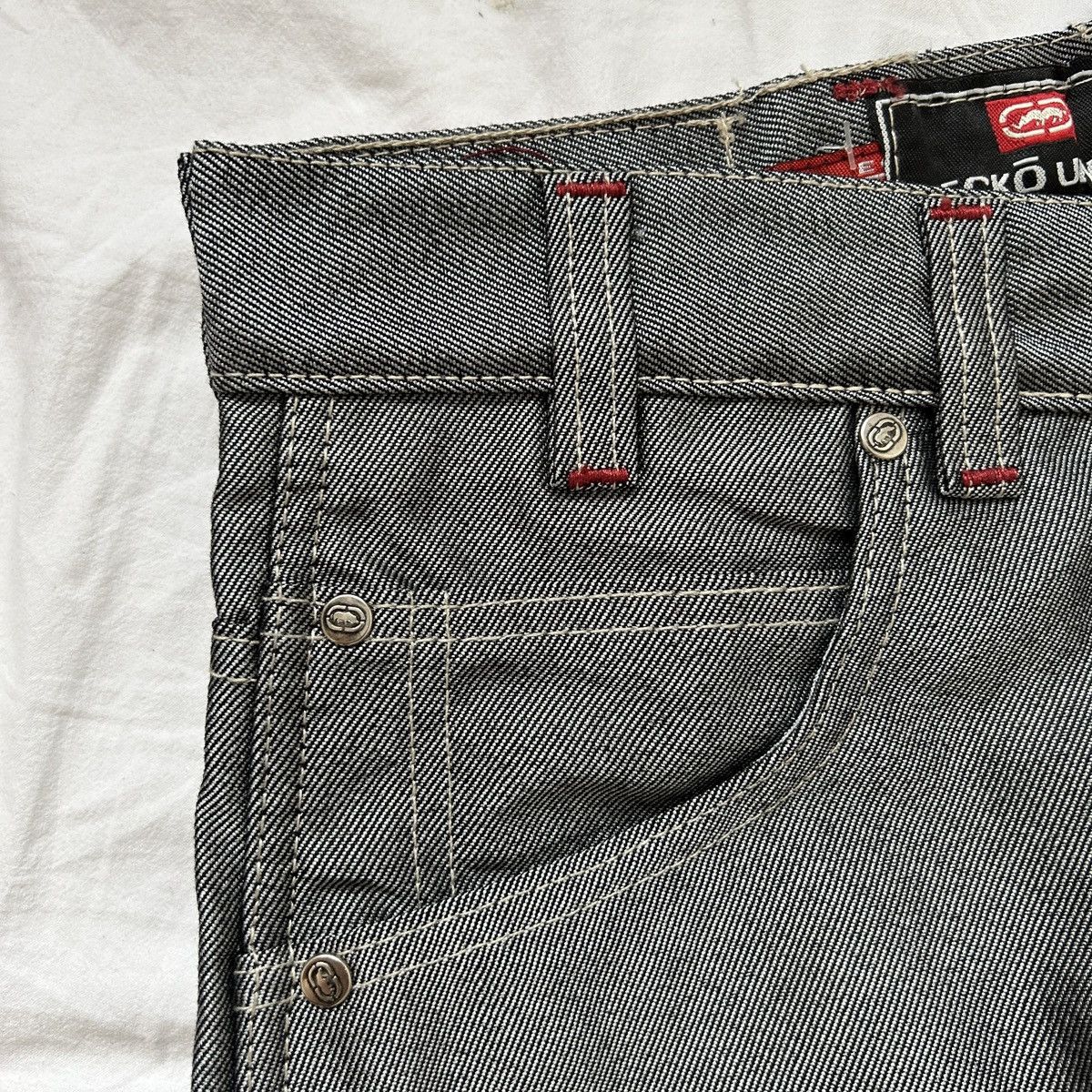 Ecko Unltd. Y2K ECKO untld. Baggy jeans skate silver Size US 30 / EU 46 - 12 Thumbnail