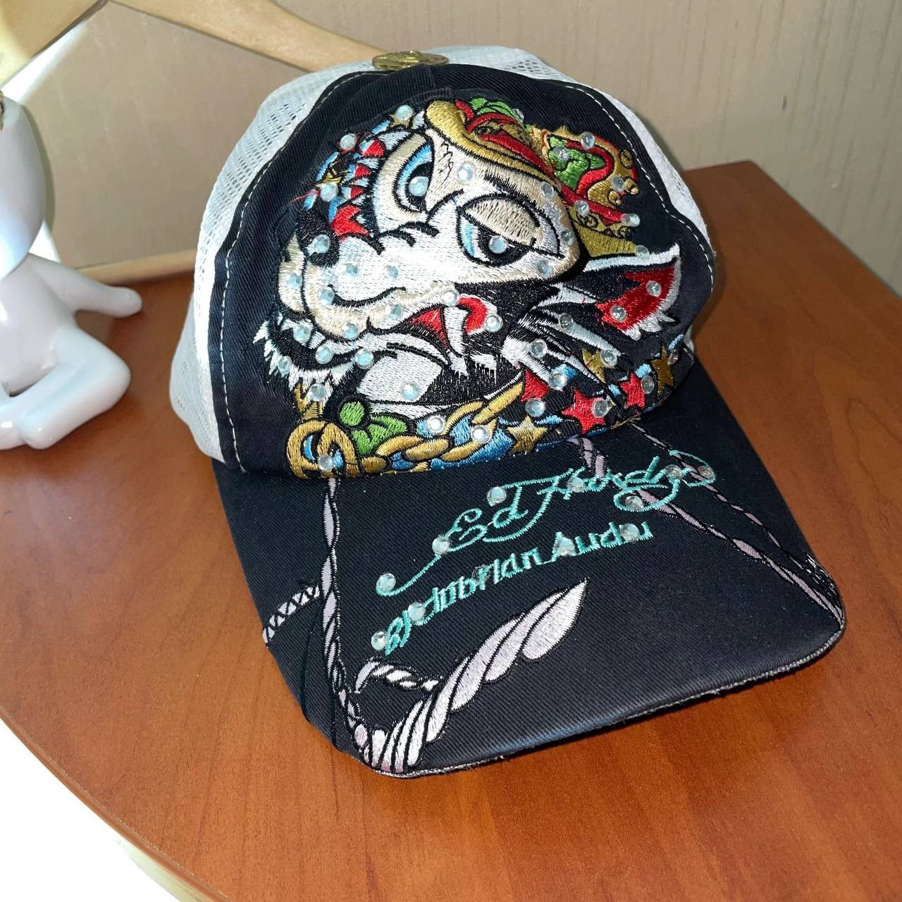 Christian Audigier × Ed Hardy × Vintage Ed Hardy by Christian Audigier Vintage y2k Cap Size ONE SIZE - 2 Thumbnail
