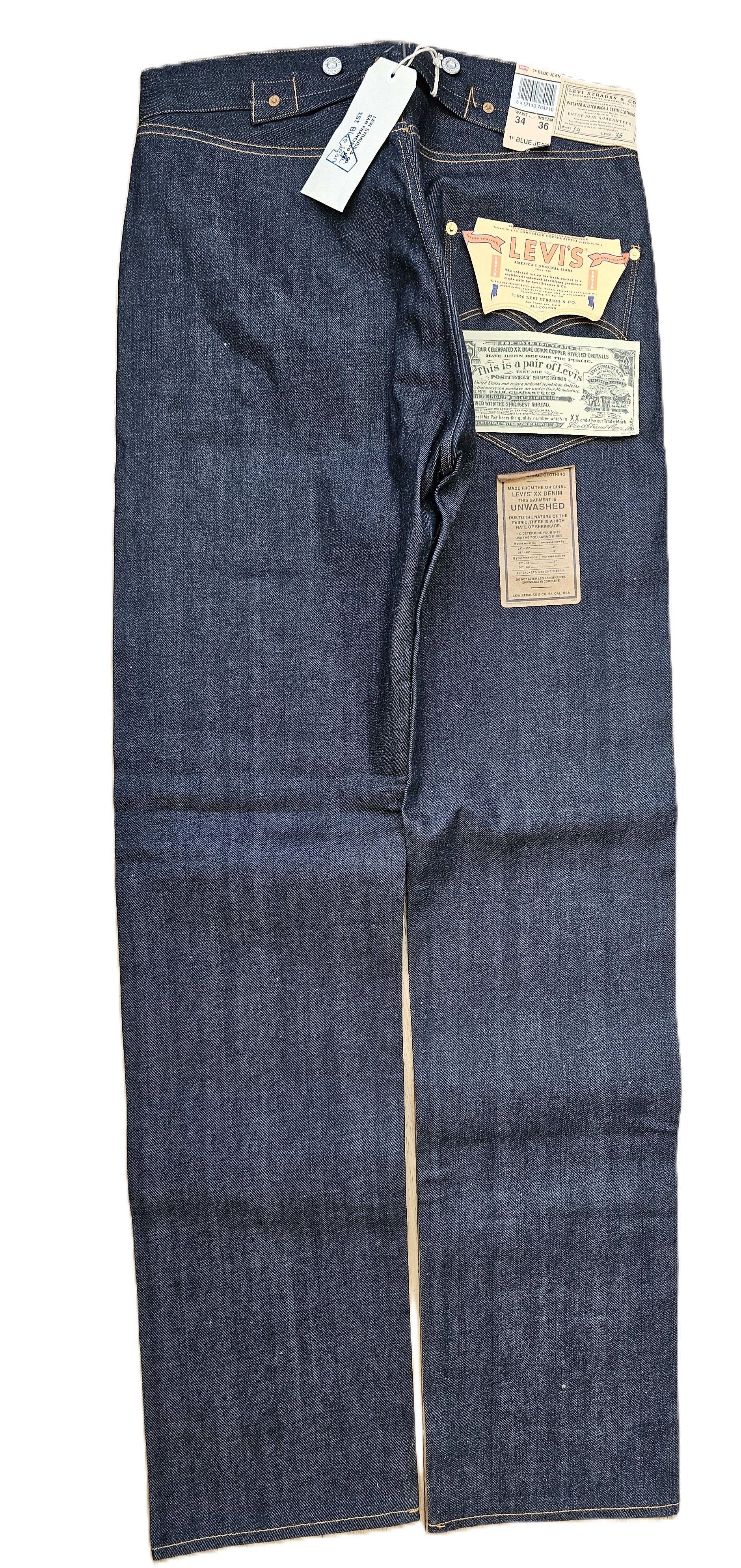 Levi's Rare LEVI'S 125 L.V.C. 555 Valencia Street model 1873 rigid Size US 34 / EU 50 - 9 Thumbnail