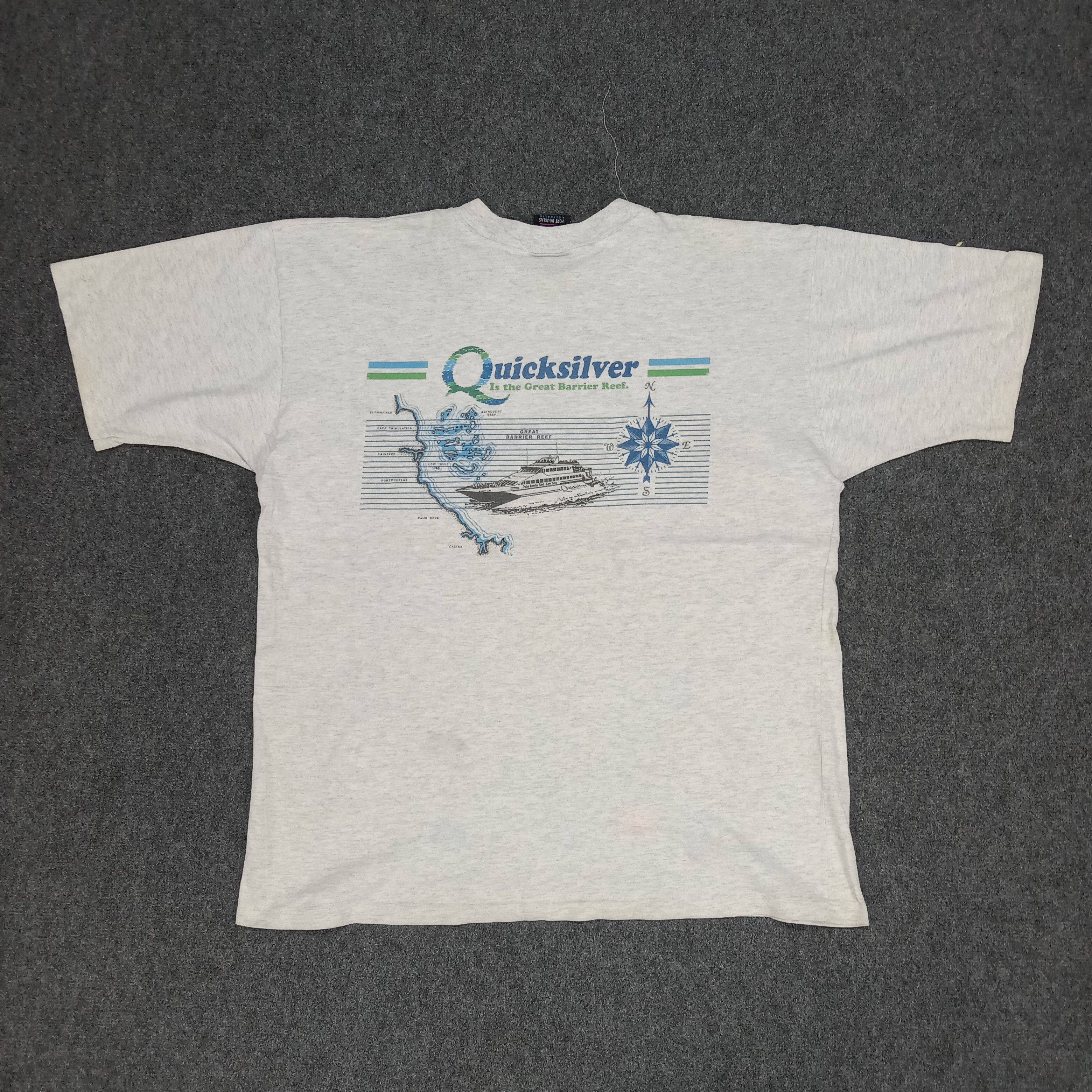 Quiksilver × Vintage Vintage 90's Quicksilver American Surf Style Tshirt Size US L / EU 52-54 / 3 - 1 Thumbnail