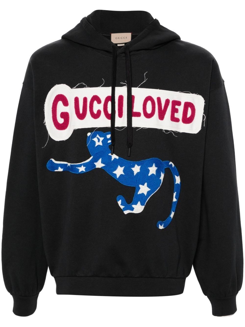 Gucci o1mt1gz0525 Felted Cotton Sweatshirt Hoodie in Black Size US L / EU 52-54 / 3 - 1 Thumbnail