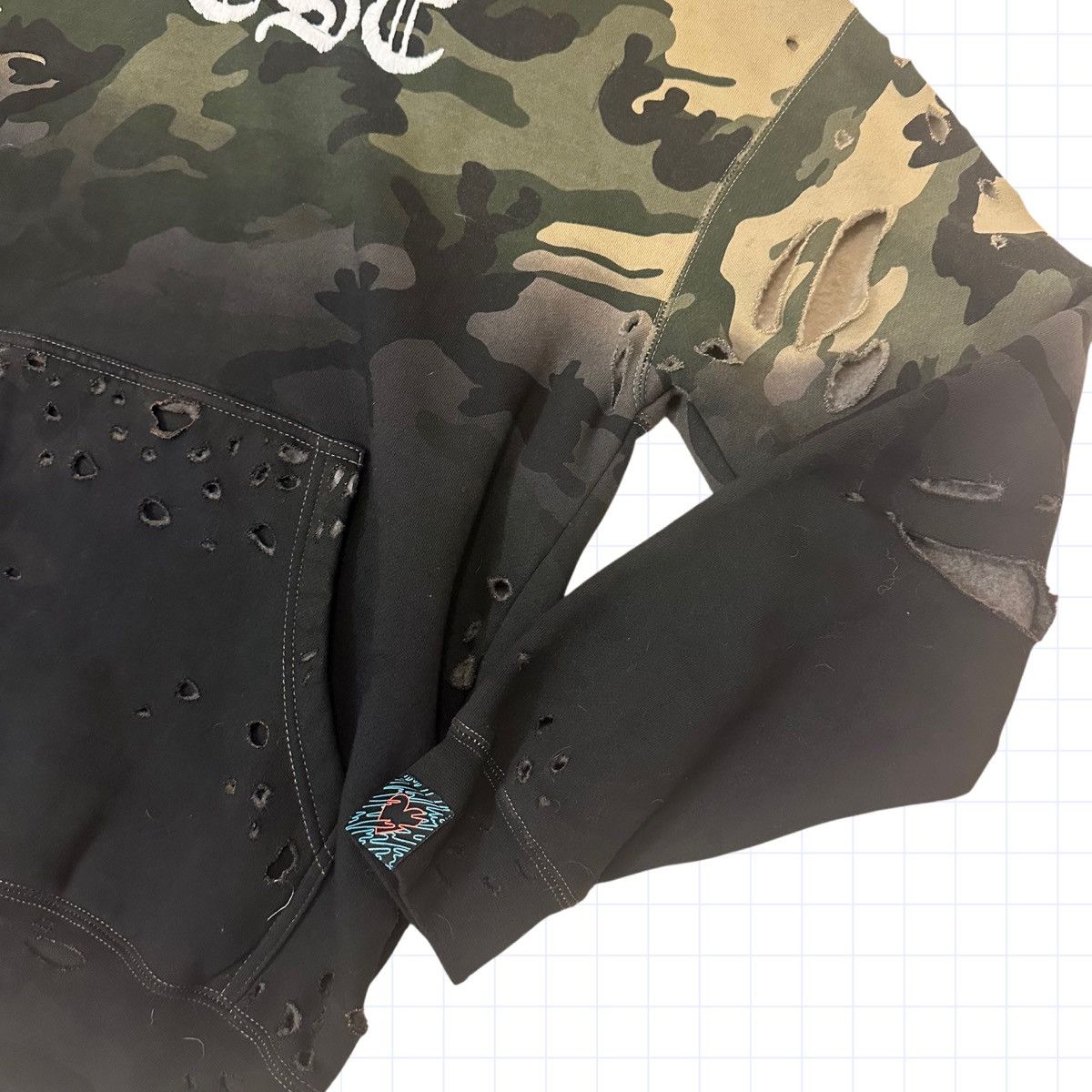 Other ESC Empty Space Custom Distressed Hoodie Small Dip Dye Camo Size US S / EU 44-46 / 1 - 5 Thumbnail