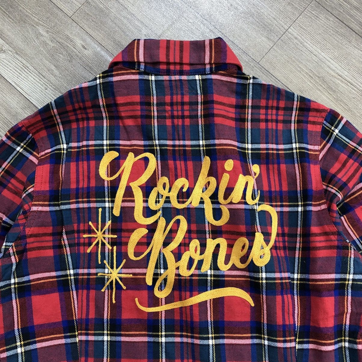 Hysteric Glamour × Japanese Brand Vintage Hysteric Glamour Rockin Bones Flannel Shirt Women Size M / US 6-8 / IT 42-44 - 2 Thumbnail
