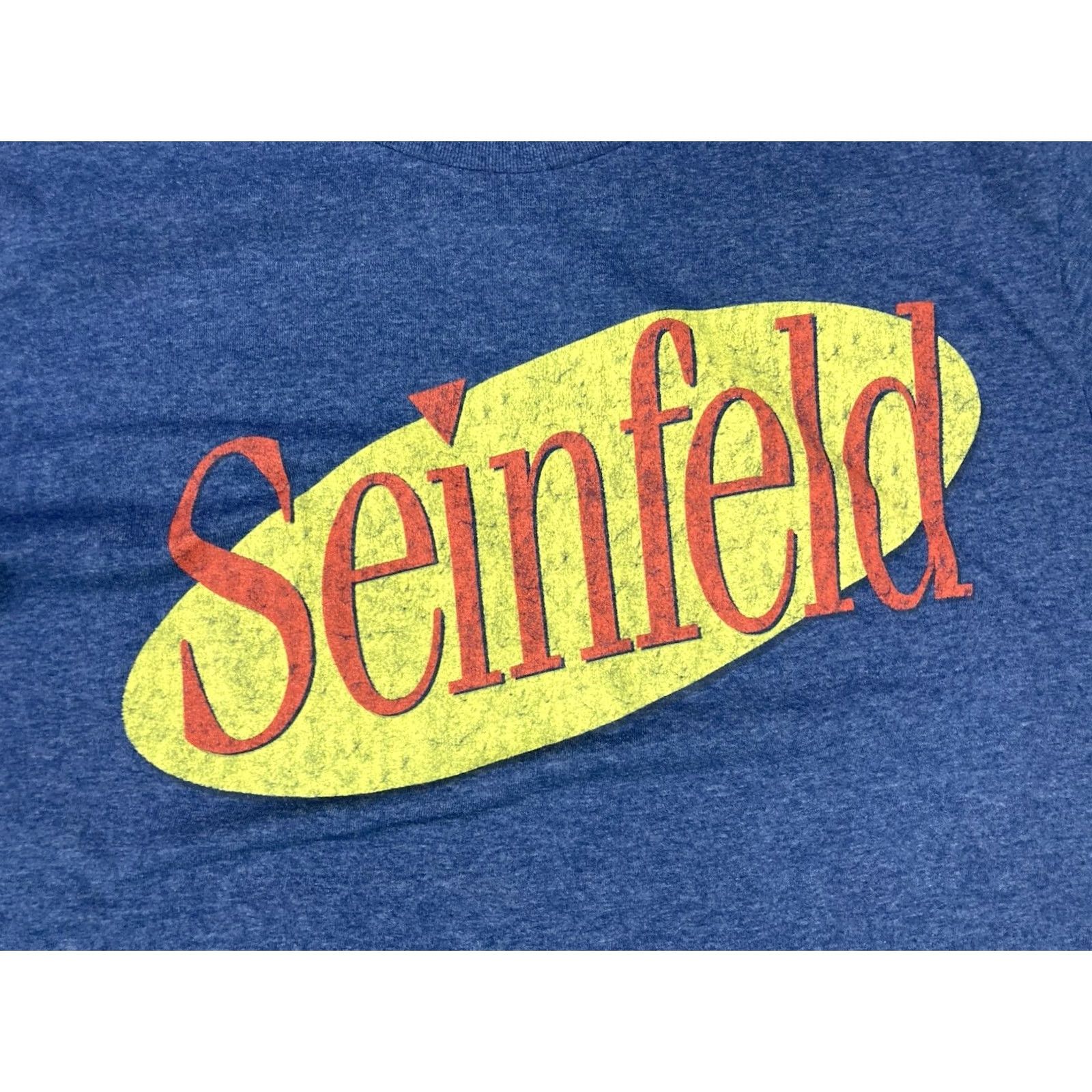 Logo 7 Seinfeld T-Shirt Women Small Blue Short Sleeve Logo Graphic Crew Neck Casual Size S / US 4 / IT 40 - 2 Thumbnail