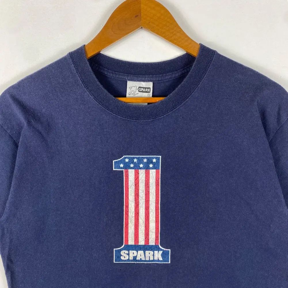 Vintage Vintage 00's SPARK No.1 Graphic Skate Tee Shirt Medium Size Size US M / EU 48-50 / 2 - 2 Thumbnail