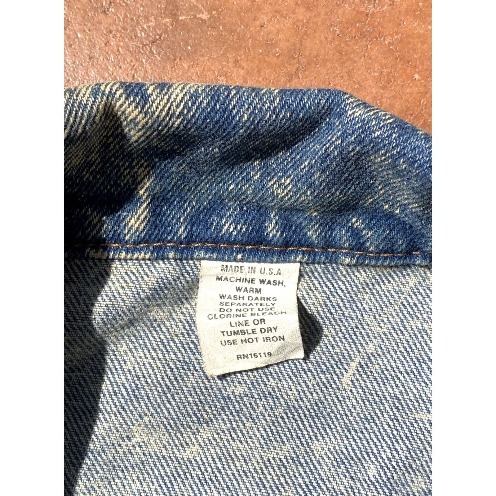 Denime VINTAGE Lyle Lovett Tour 1988 Denim Jacket Large USA Denim Jacket/Coat Size US L / EU 52-54 / 3 - 3 Thumbnail