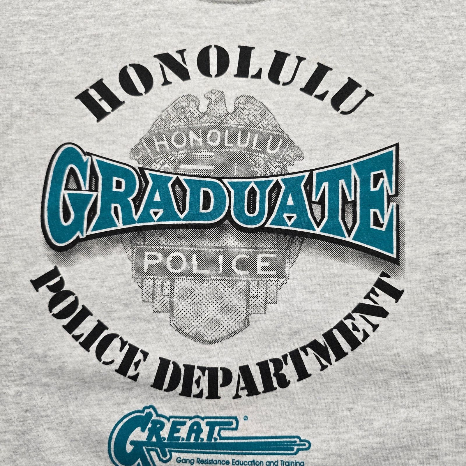 Anvil × Vintage Vintage Honolulu Police Department Shirt HPD M Police Tee Size US M / EU 48-50 / 2 - 2 Thumbnail