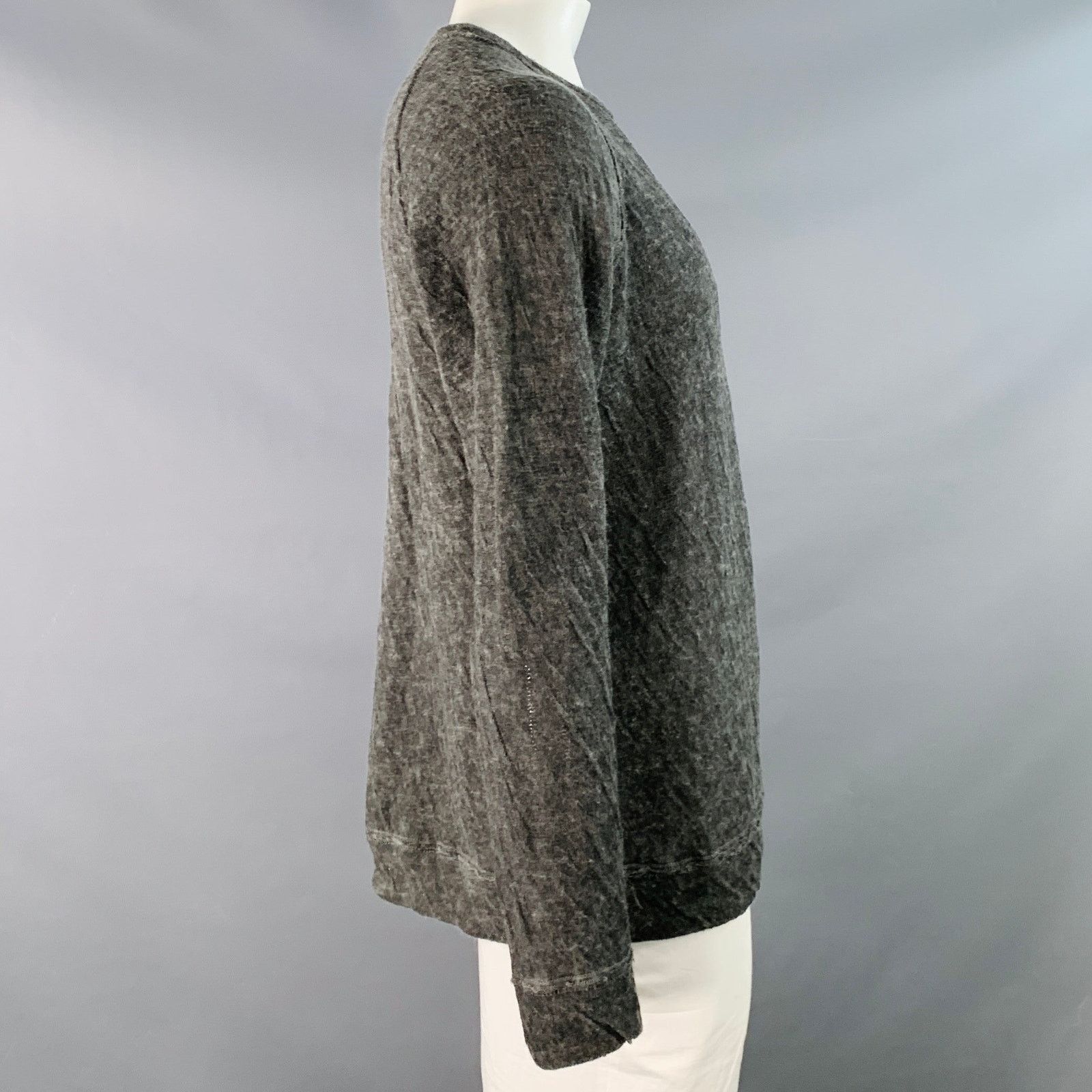 Barena BARENA Size XL Grey Heather Wool Blend Crew Neck Sweatshirt Size US XL / EU 56 / 4 - 2 Thumbnail
