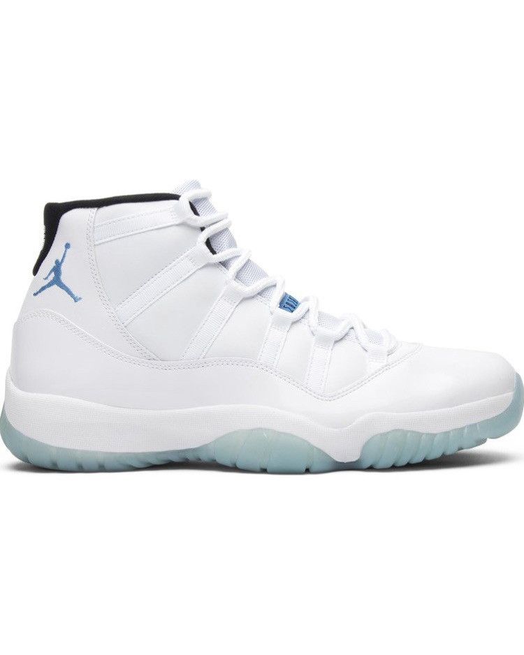 image of Air Jordan Retro 11 “Legend Blue” Shoes in White, Men's (Size 14)