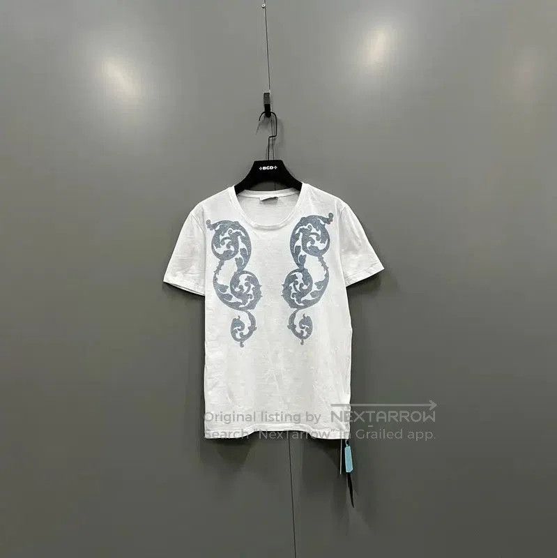 Versace Versace Summer White Short Sleeve T-Shirt . Size L / US 10 / IT 46 - 1 Thumbnail