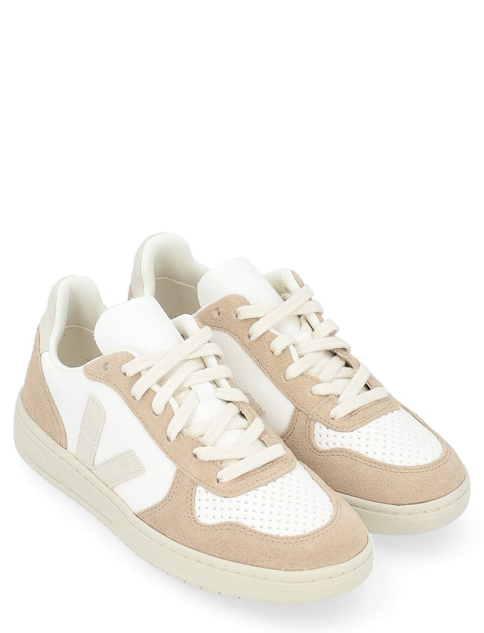 Veja o1s22i1n0924 Leather V-10 Sneakers in Beige Size US 6 / IT 36 - 4 Thumbnail