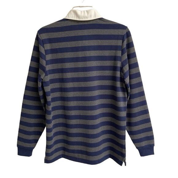 Taylor Stitch Taylor Stitch The Heavy Bag Rugby Shirt in navy blue stripe Size US XS / EU 42 / 0 - 4 Thumbnail