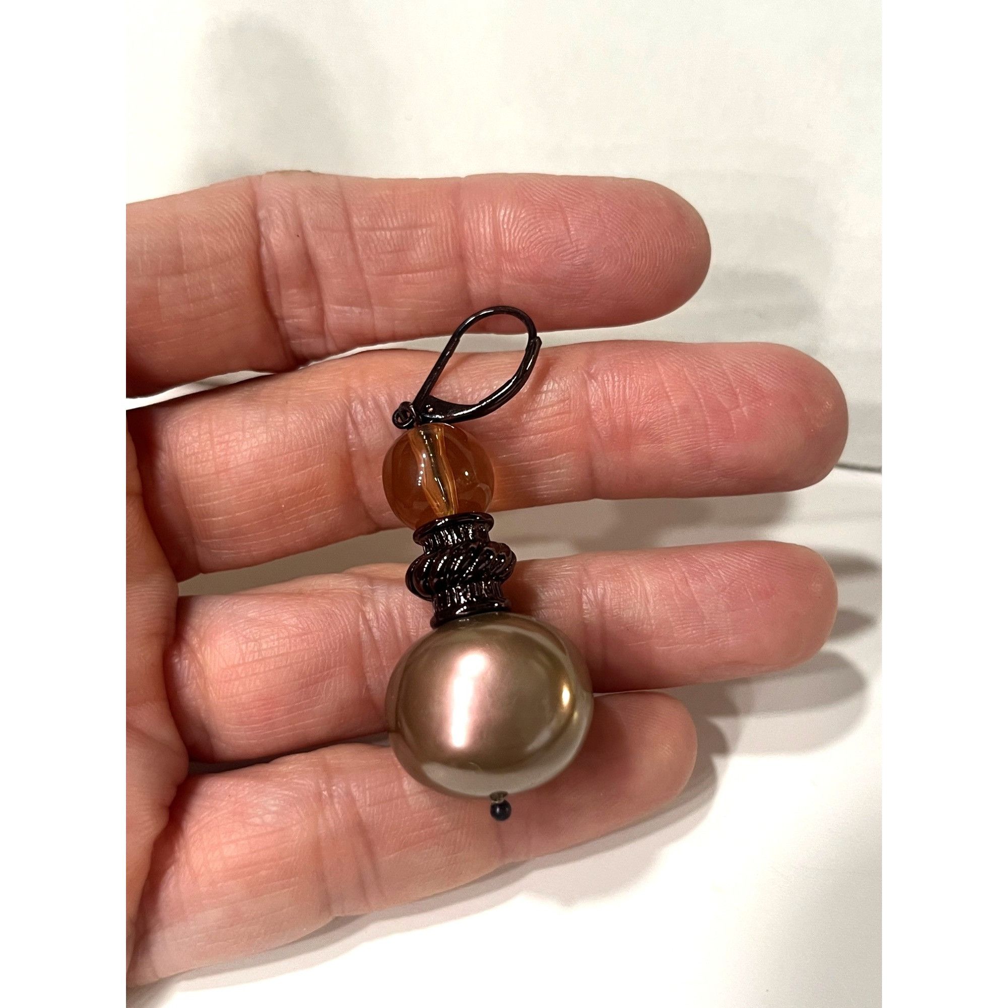Jones New York Jones New York Dangle Earrings With Faux Pearl & Glass Beads Size ONE SIZE - 7 Thumbnail