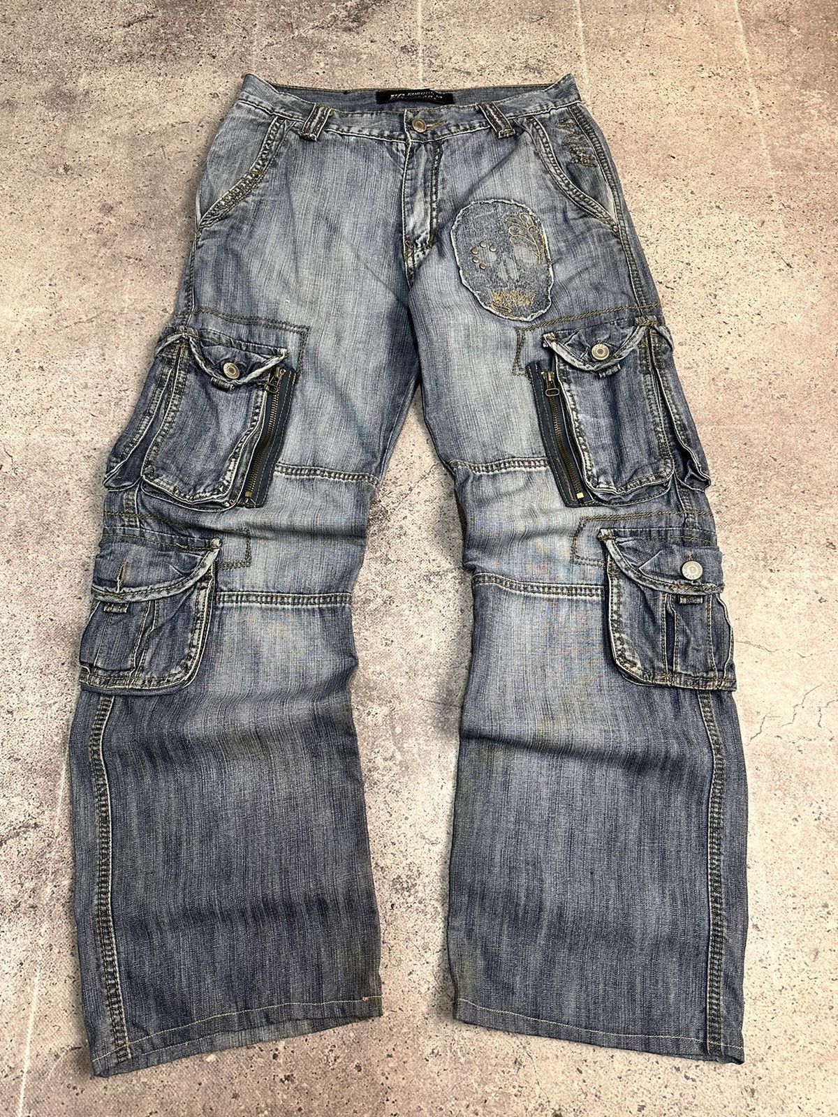 If Six Was Nine LGB Baggy GOA Flare Military Style Cargo Pants Tornado Mart Size US 30 / EU 46 - 2 Thumbnail