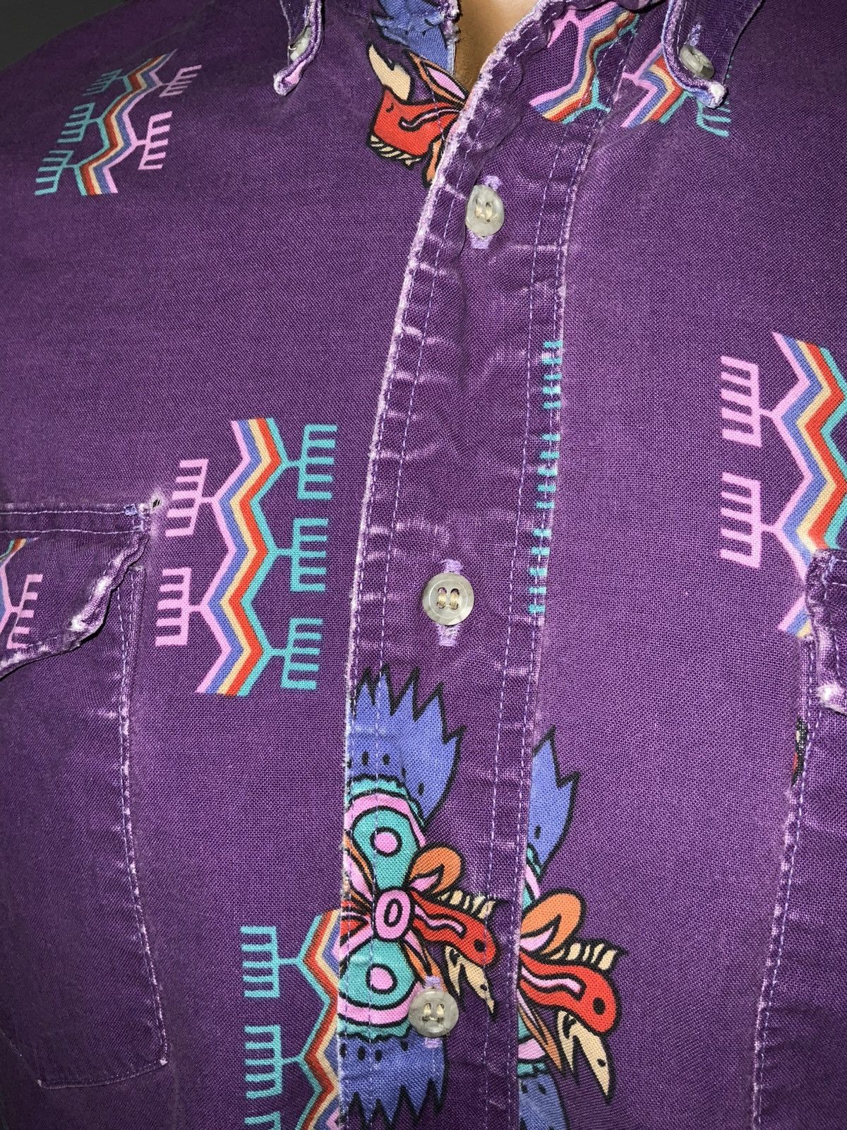 Wrangler Vintage Wrangler Cowboy Cut Rodeo Southwestern Aztec Shirt Size US M / EU 48-50 / 2 - 16 Thumbnail