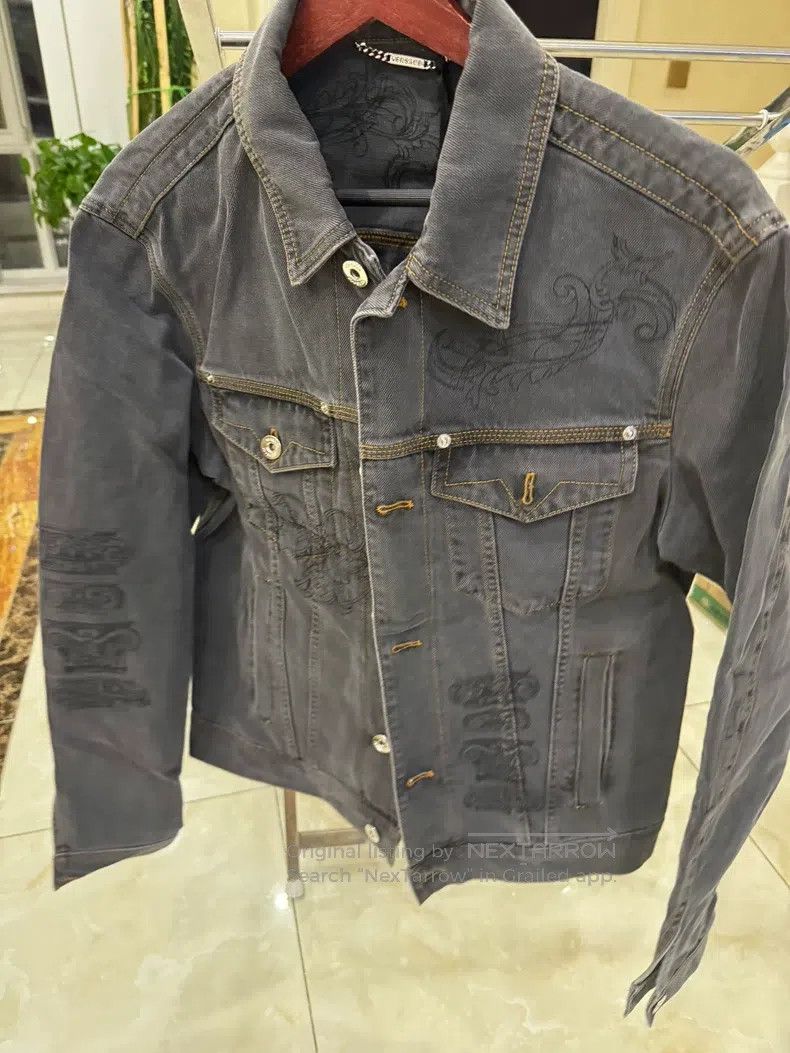 Versace Versace Grey denim vest jacket Size US M / EU 48-50 / 2 - 1 Thumbnail