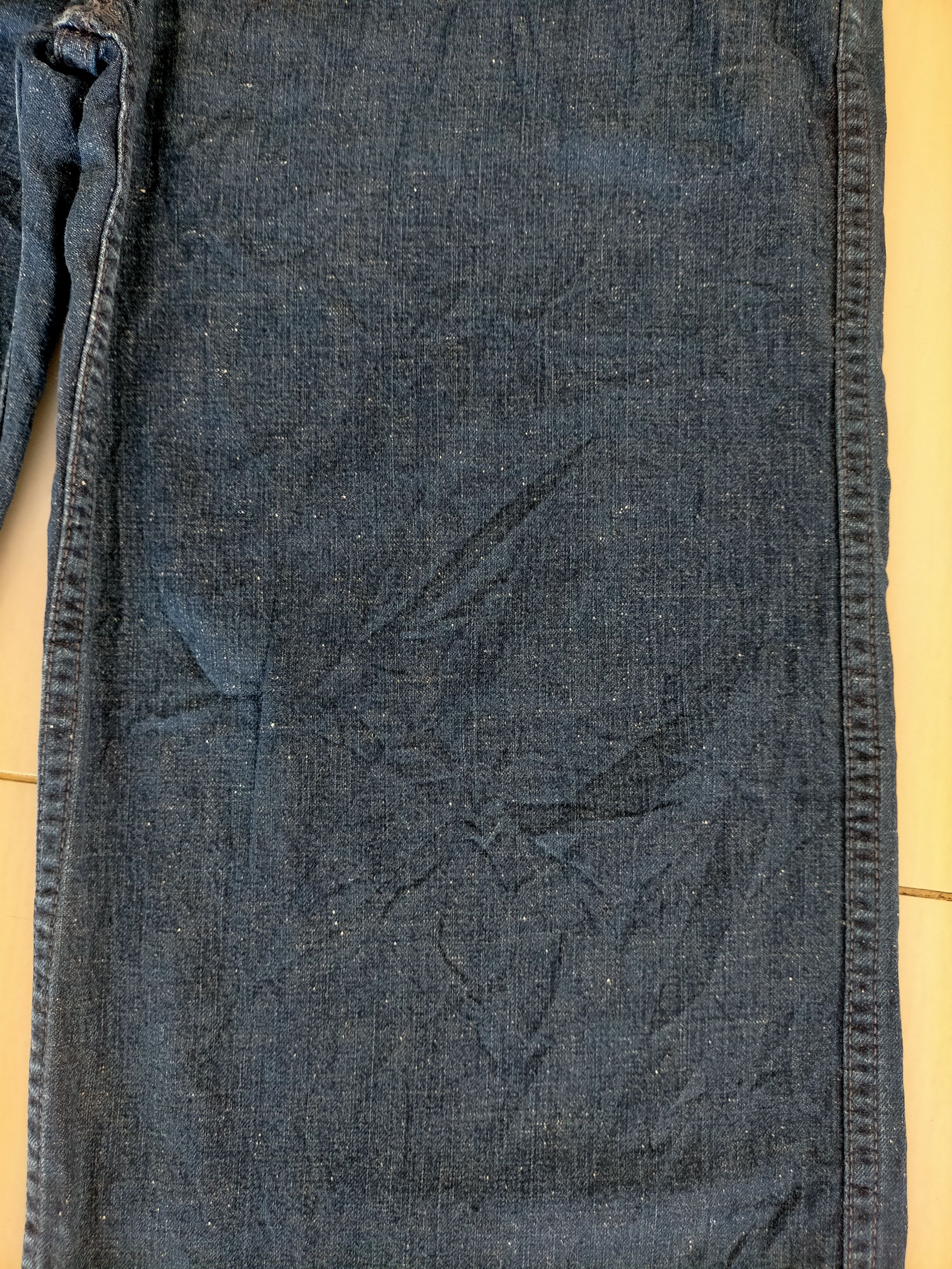 Orslow Orslow Made in Japan Wide Leg Flare Buckle Blue Jeans Size US 32 / EU 48 - 9 Thumbnail