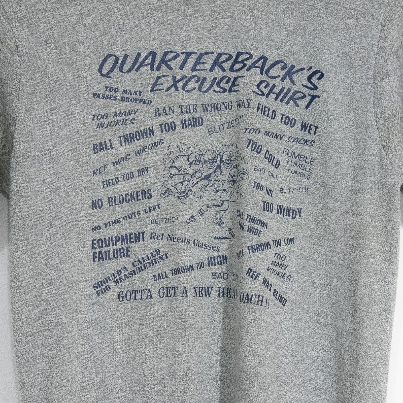 Vintage Vintage 80s Quarterback Funny T Shirt Small - Single Stitch Size US S / EU 44-46 / 1 - 3 Thumbnail