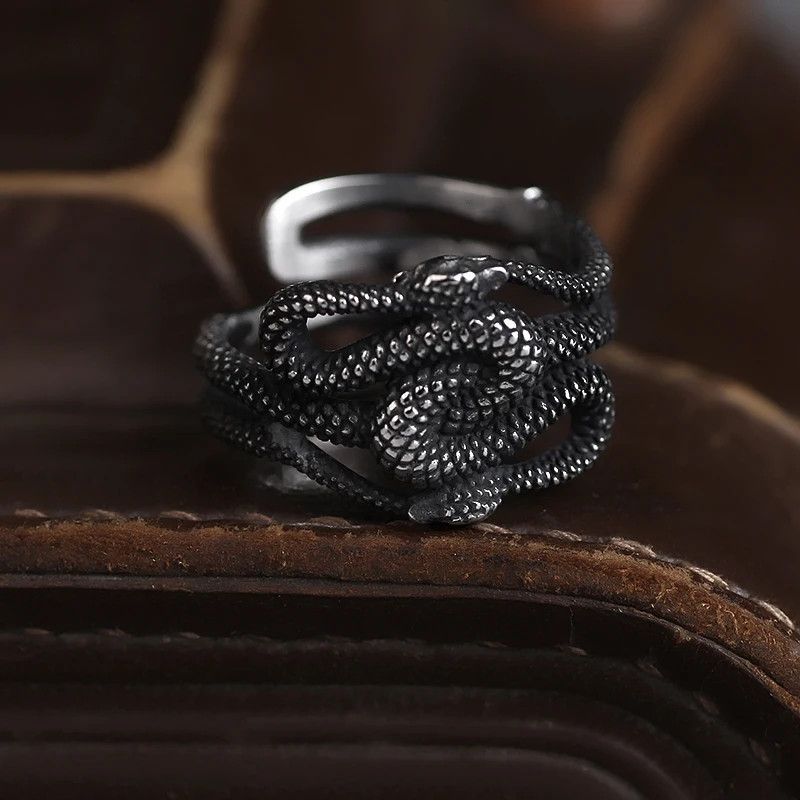 Japanese Brand × Jewelry × Vintage Double Snake Ring Size ONE SIZE - 4 Thumbnail