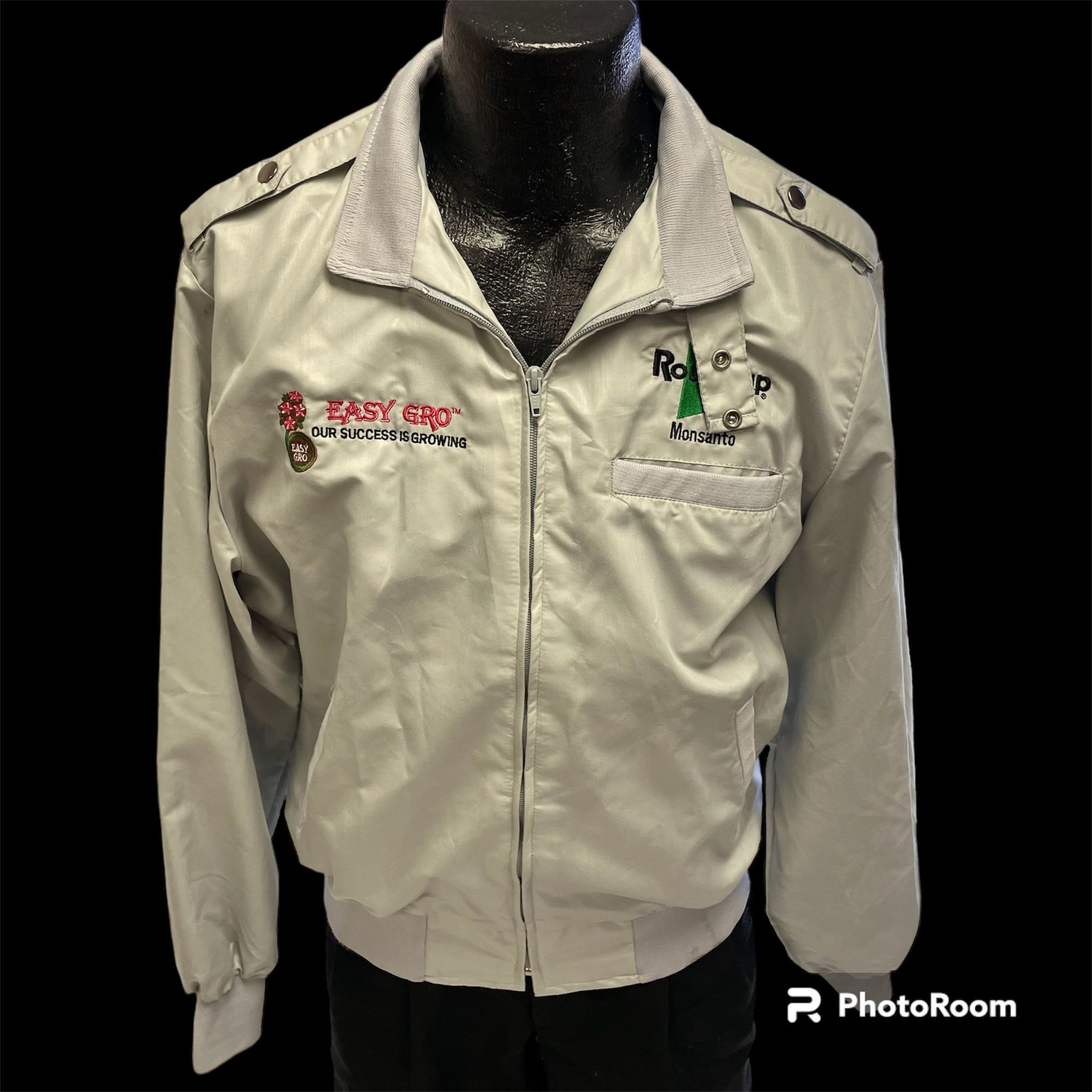 image of Unkwn 90's Sportsmaster Silver Bomber Roundup Monsanto Cafe Racer, Men's (Size Large)