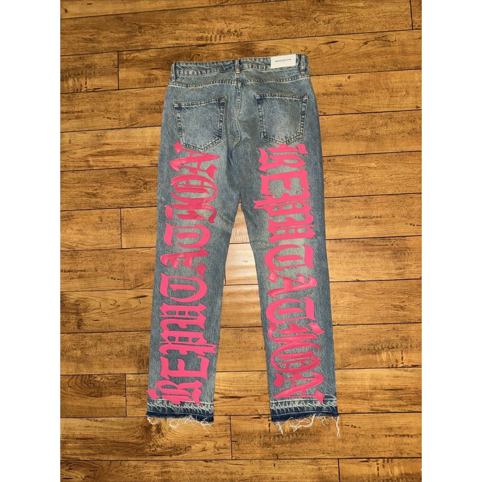 Japanese Brand × Reputation Studios Reputation Studios Blue Denim Jeans Medium 32x33 Size US 32 / EU 48 - 1 Thumbnail