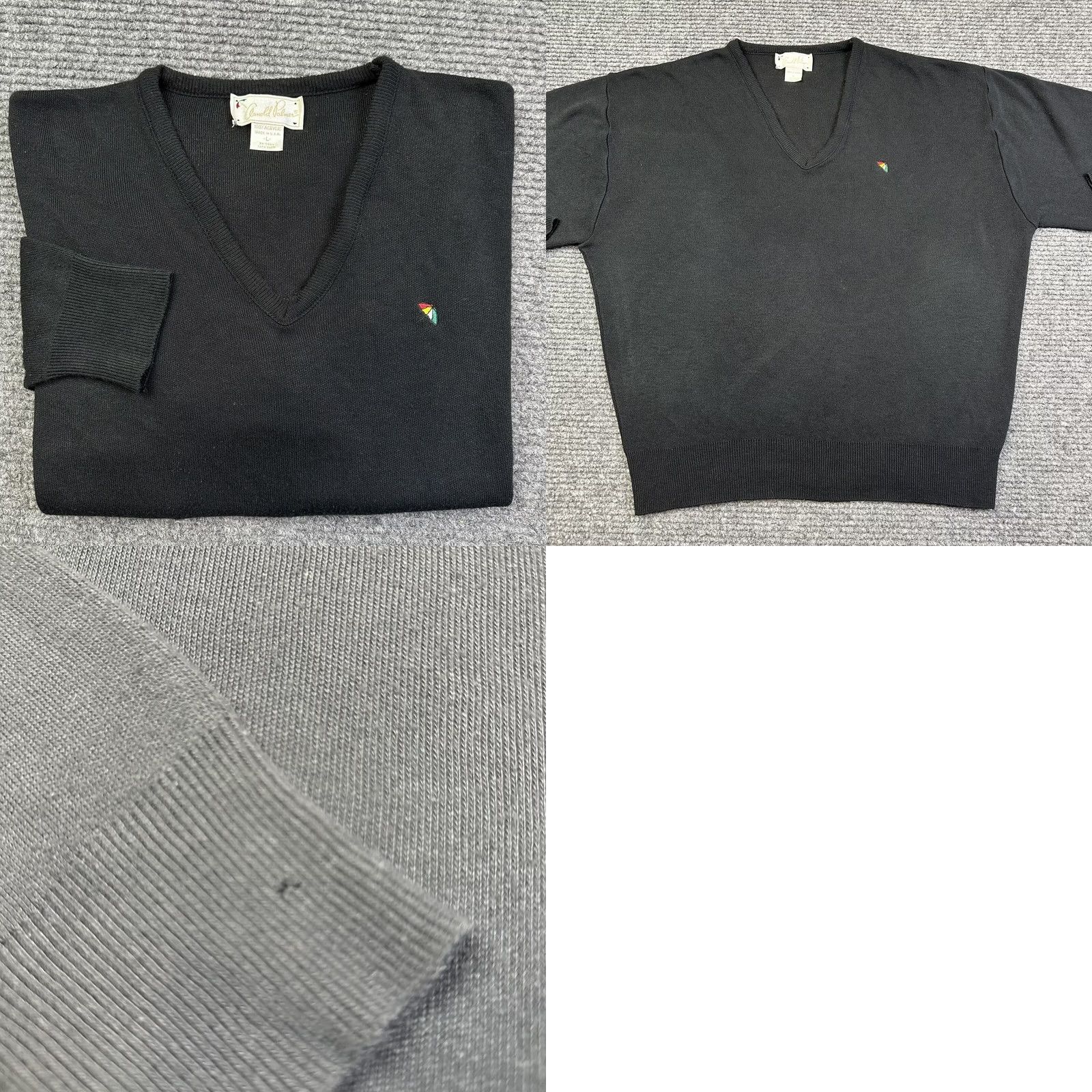 Vintage VINTAGE Arnold Palmer Golf Sweater V-Neck Large Black Acrylic Made In USA Men Size L Size US L / EU 52-54 / 3 - 8 Thumbnail