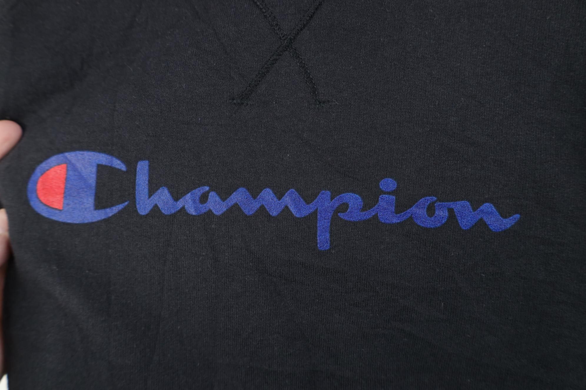 Champion Vintage Y2K Champion Spell Out French Terry Sweatshirt Black Size S / US 4 / IT 40 - 5 Thumbnail