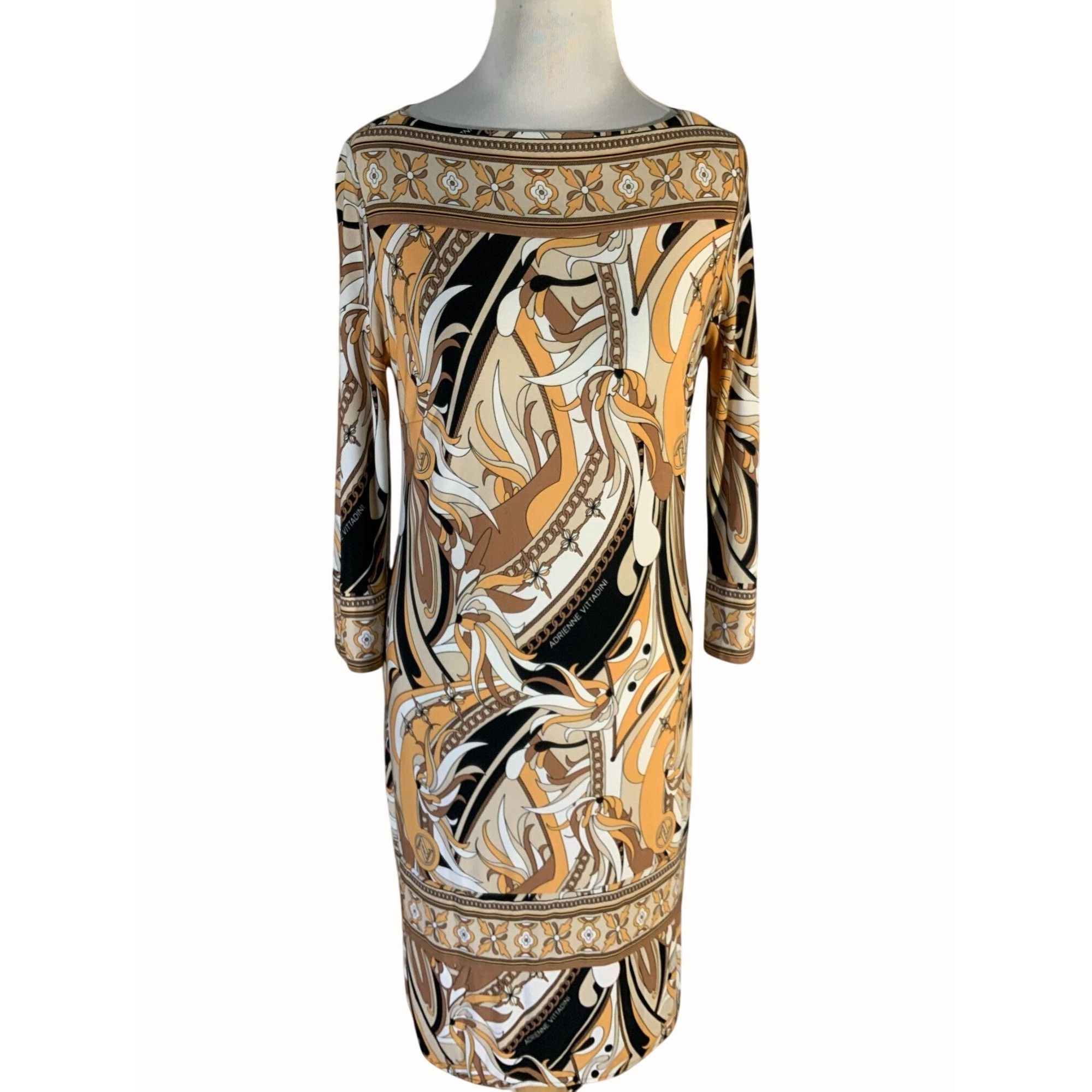 Designer Adrienne Vittadini Womens Small Midi Designer Dress Size S / US 4 / IT 40 - 1 Thumbnail