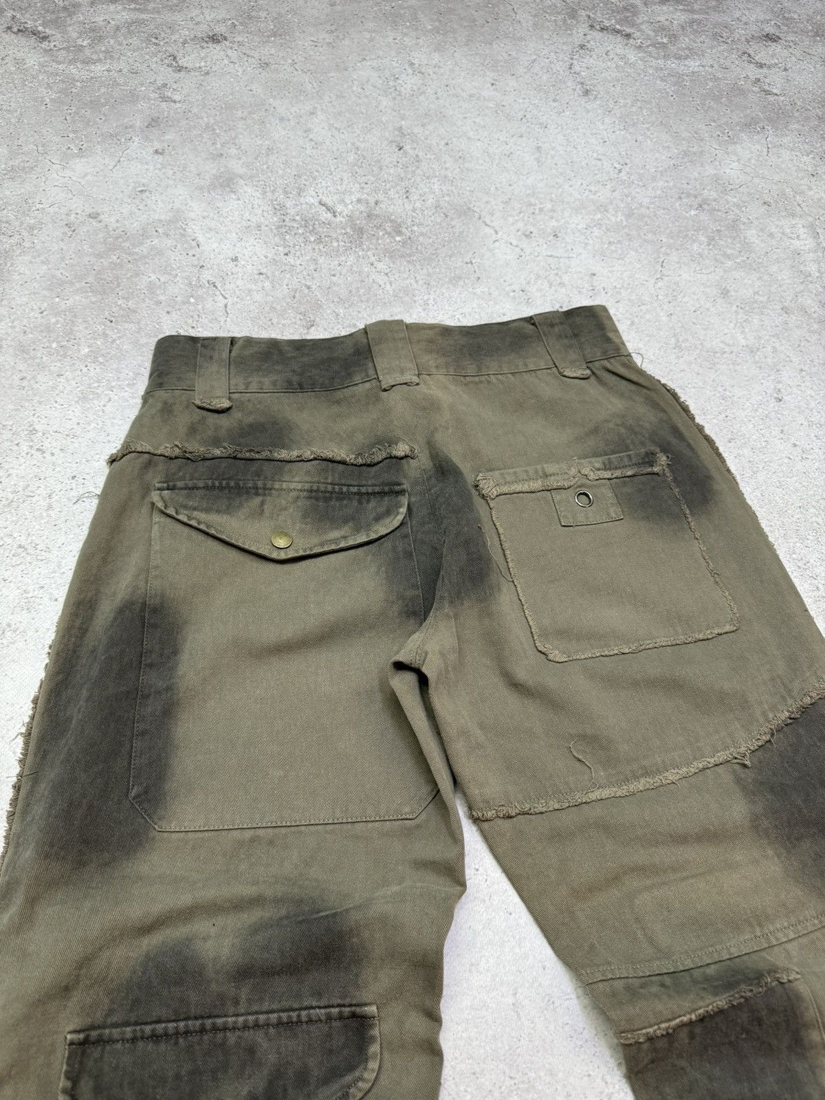 Junya Watanabe Vintage 00s Multi-pocket Cargo Military Distressed Pants Size US 31 - 7 Thumbnail