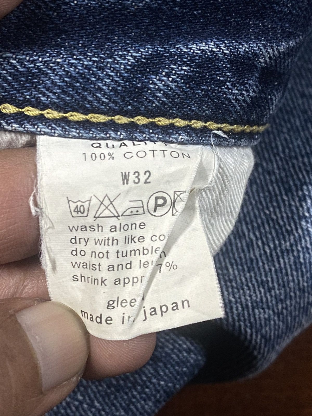 Warehouse vintage GLEEM CLOTHING japanes brand selvedge mud wash faded Size US 32 / EU 48 - 21 Thumbnail