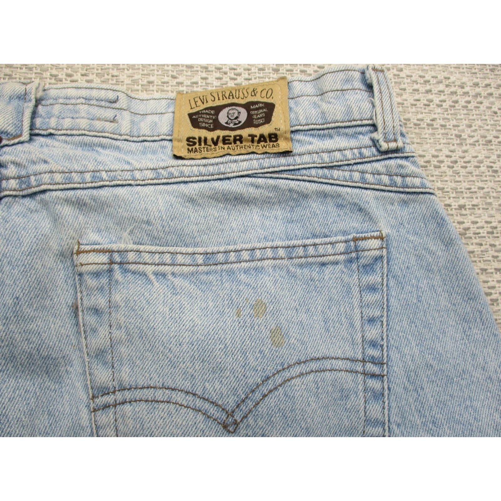 Levi's VINTAGE Levi's Silvertab Jeans 549 Blue Stone Wash 38x34 Mens Regular 80s 90s USA Denim Straight Size US 30 / EU 46 - 7 Thumbnail