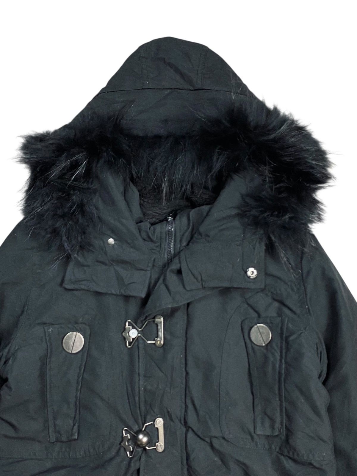 14th Addiction 2000s SLY - Raccoon Fur Hoodie Jacket Size US M / EU 48-50 / 2 - 4 Thumbnail