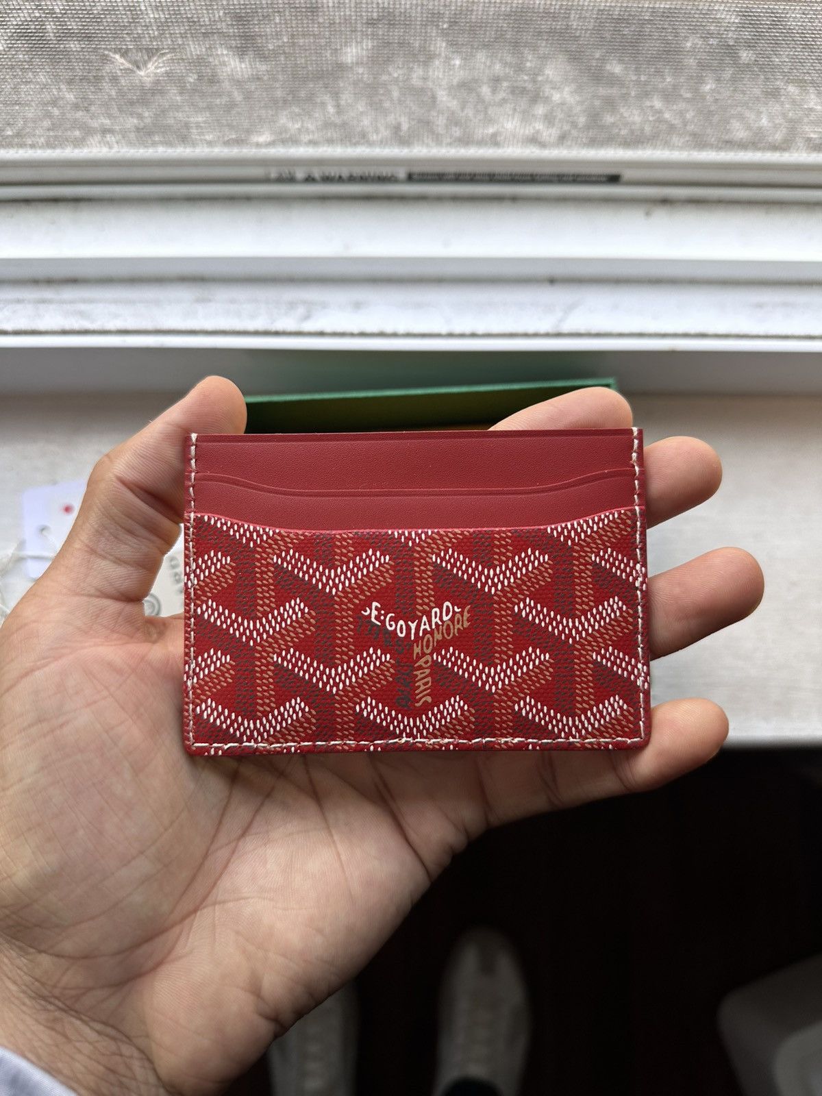 Goyard Goyard Saint Sulpice Card Holder - Red Size ONE SIZE - 4 Thumbnail