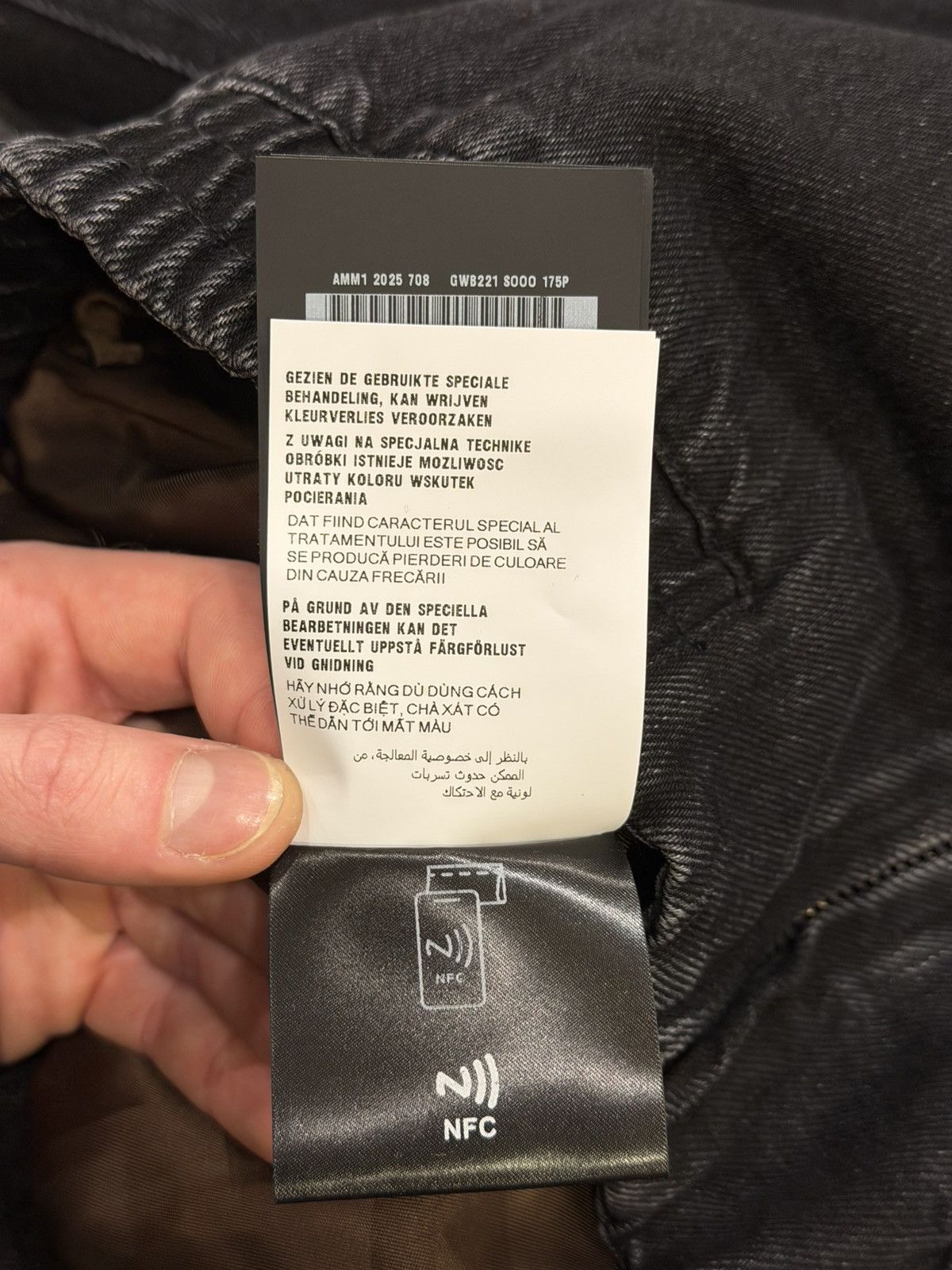 Miu Miu Miu Miu Padded Black Denim Work Jacket w/ Corduroy Collar Size US XL / EU 56 / 4 - 13 Thumbnail