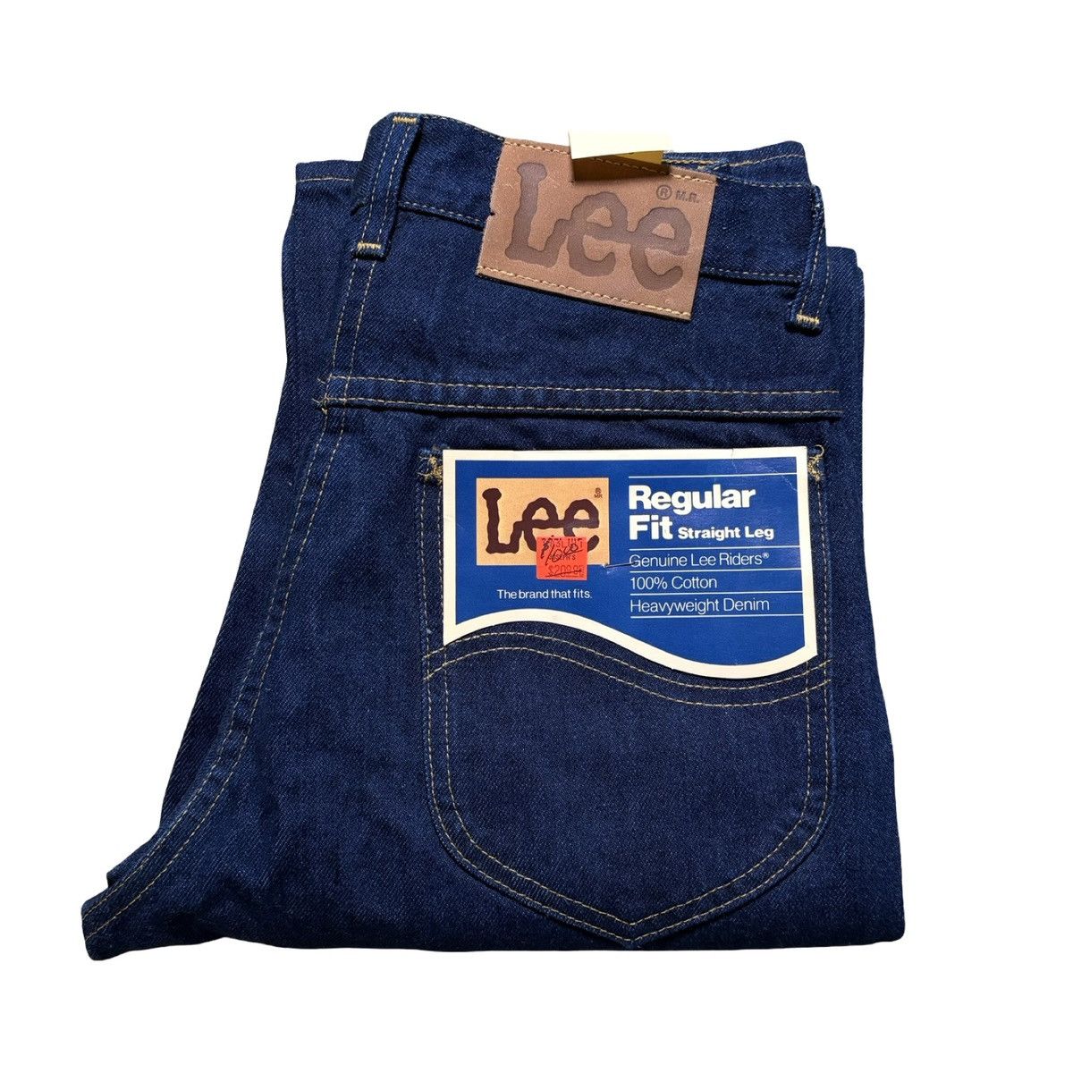 Lee Vintage 80s 90s Lee Rider Denim Jeans Dark Wash 27x34 NOS Size 27" / US 4 / IT 40 - 1 Thumbnail