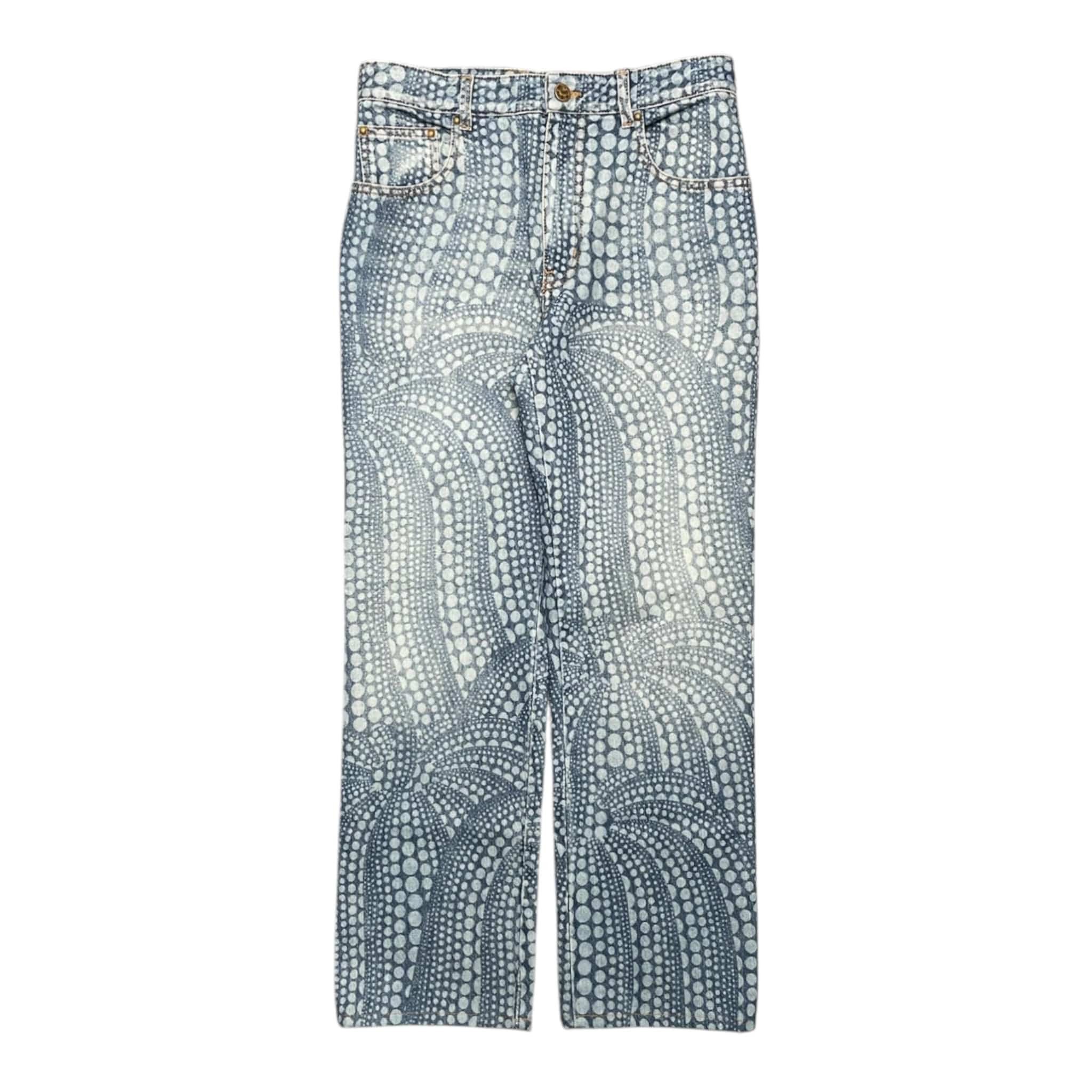 Louis Vuitton x Yayoi Kusama All Over Dots Pumpkin Jeans Indigo Size US 30 / EU 46 - 1 Thumbnail