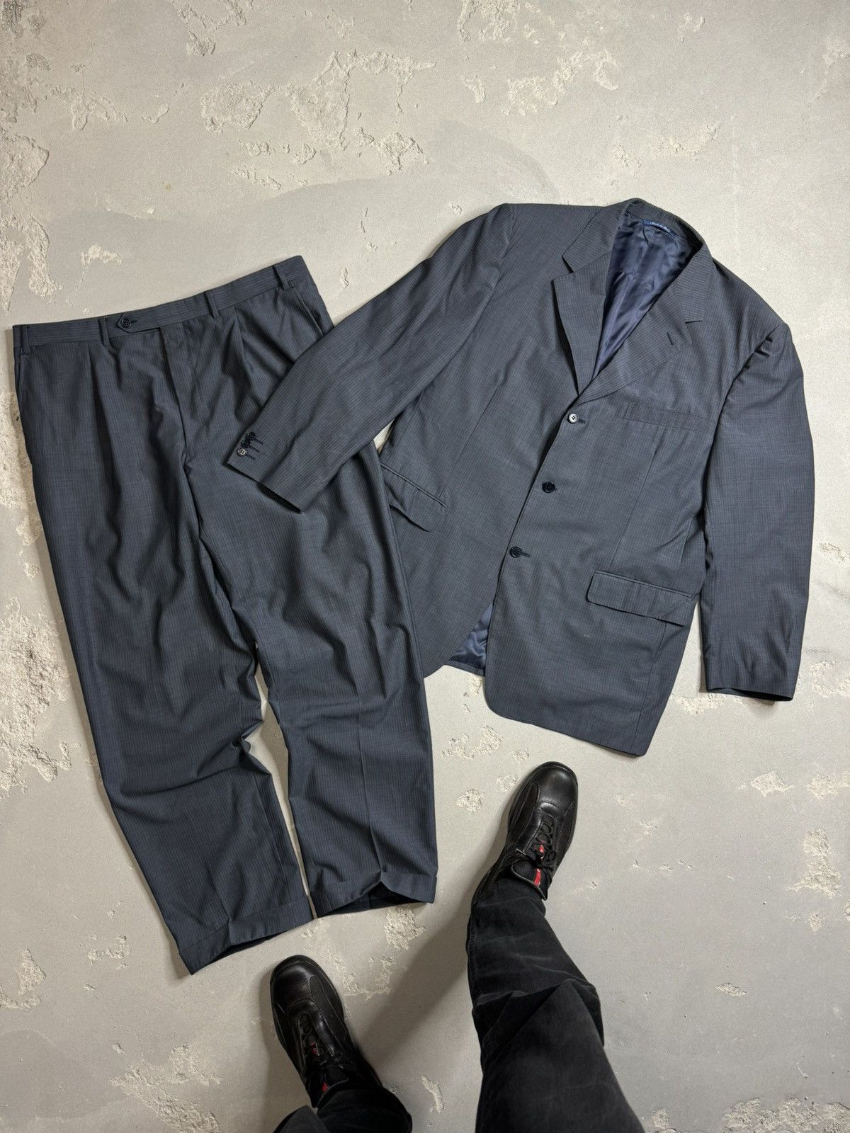 Canali Canali Wool Suit Blazer and Trousers 56L Size 54R - 1 Thumbnail