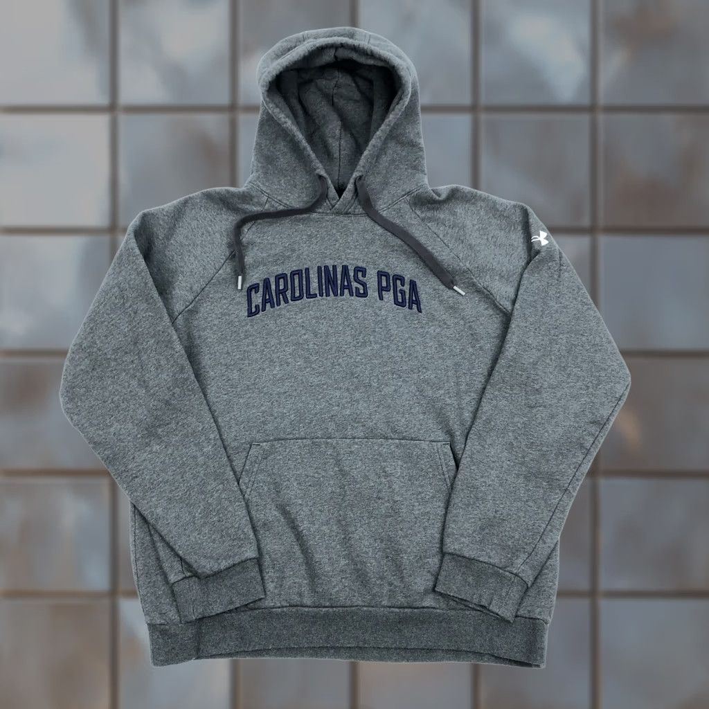 Under Armour Under Armour Hoodie Mens M Gray Golf Sweatshirt UA | Pullover, Fleece, Long Sleeve, Drawstring, Regular Fit Size US M / EU 48-50 / 2 - 1 Thumbnail