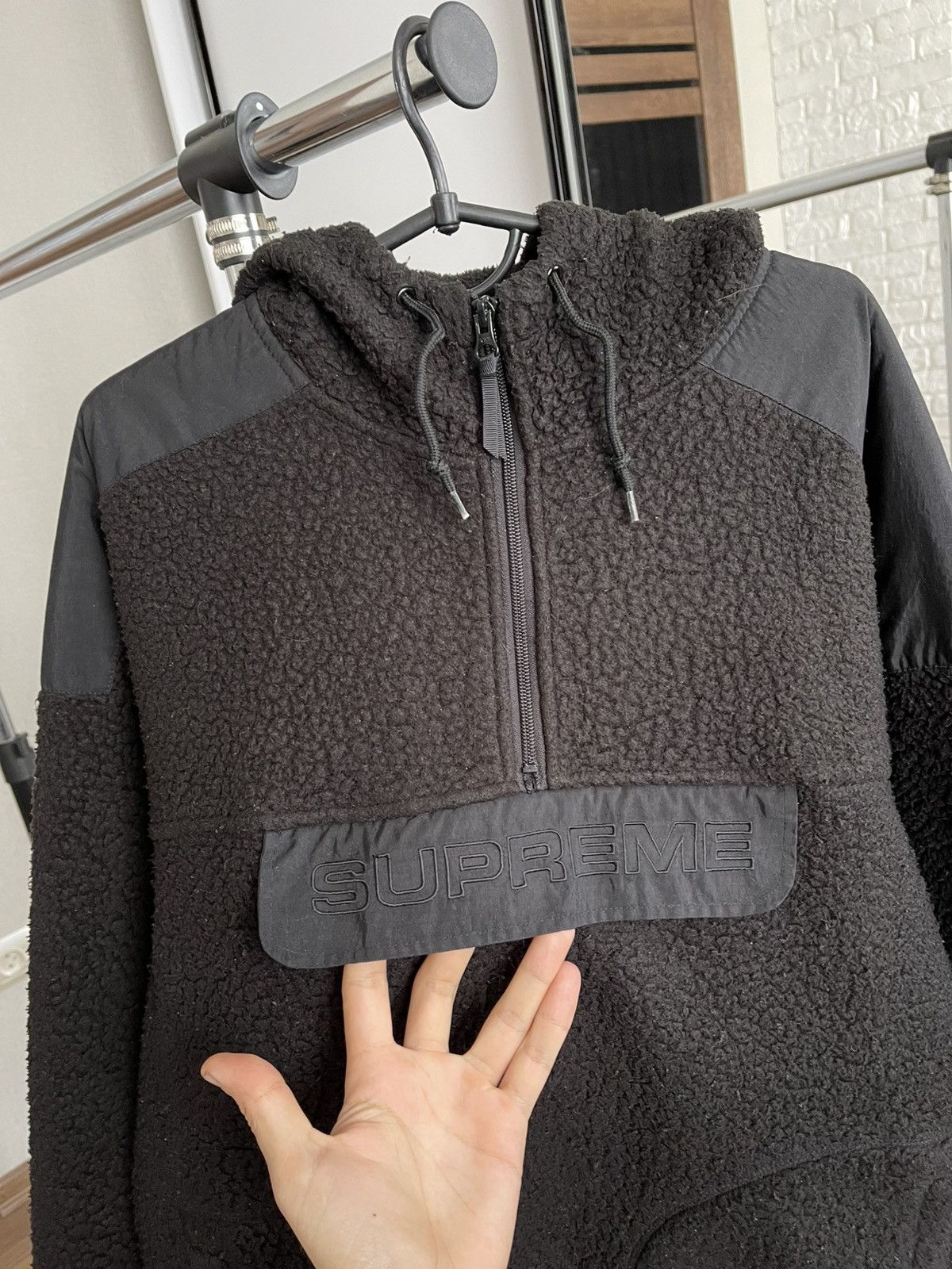 Supreme Supreme Polartec Fleece Hoodie Pullover Size US L / EU 52-54 / 3 - 6 Thumbnail