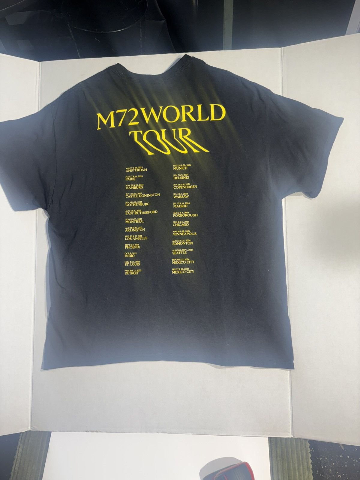 Metallica Metallica M72 World Tour Black TShirt 2024 Official Merch XL Size US XL / EU 56 / 4 - 10 Thumbnail